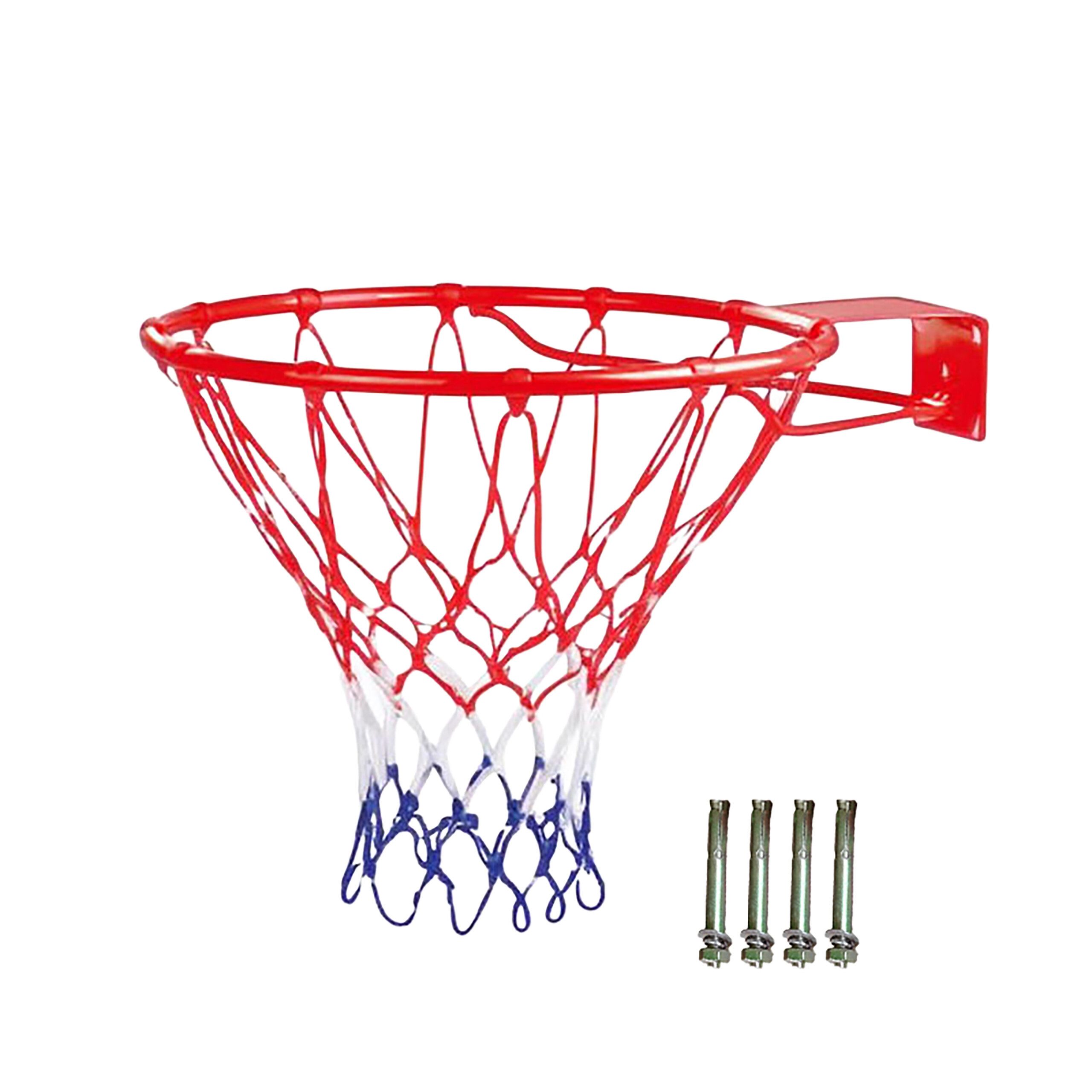 relaxdays Basketballkorb 45cm zur Wandmontage (1-St), orange