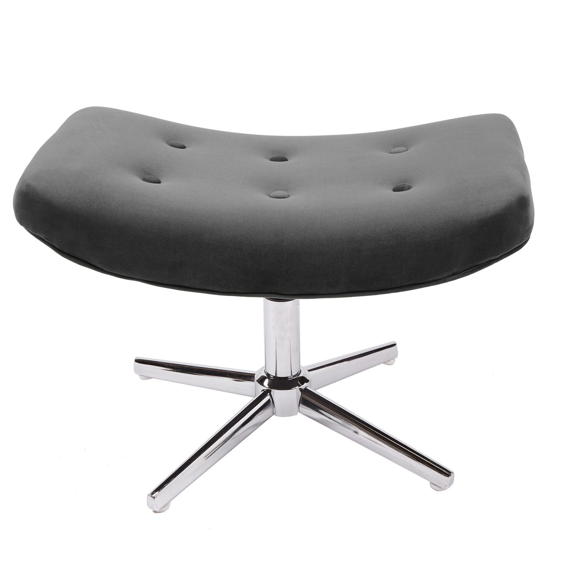 riess-ambiente Fußhocker MR. LOUNGER grau / silber (1 St), Wohnzimmer · Sam günstig online kaufen