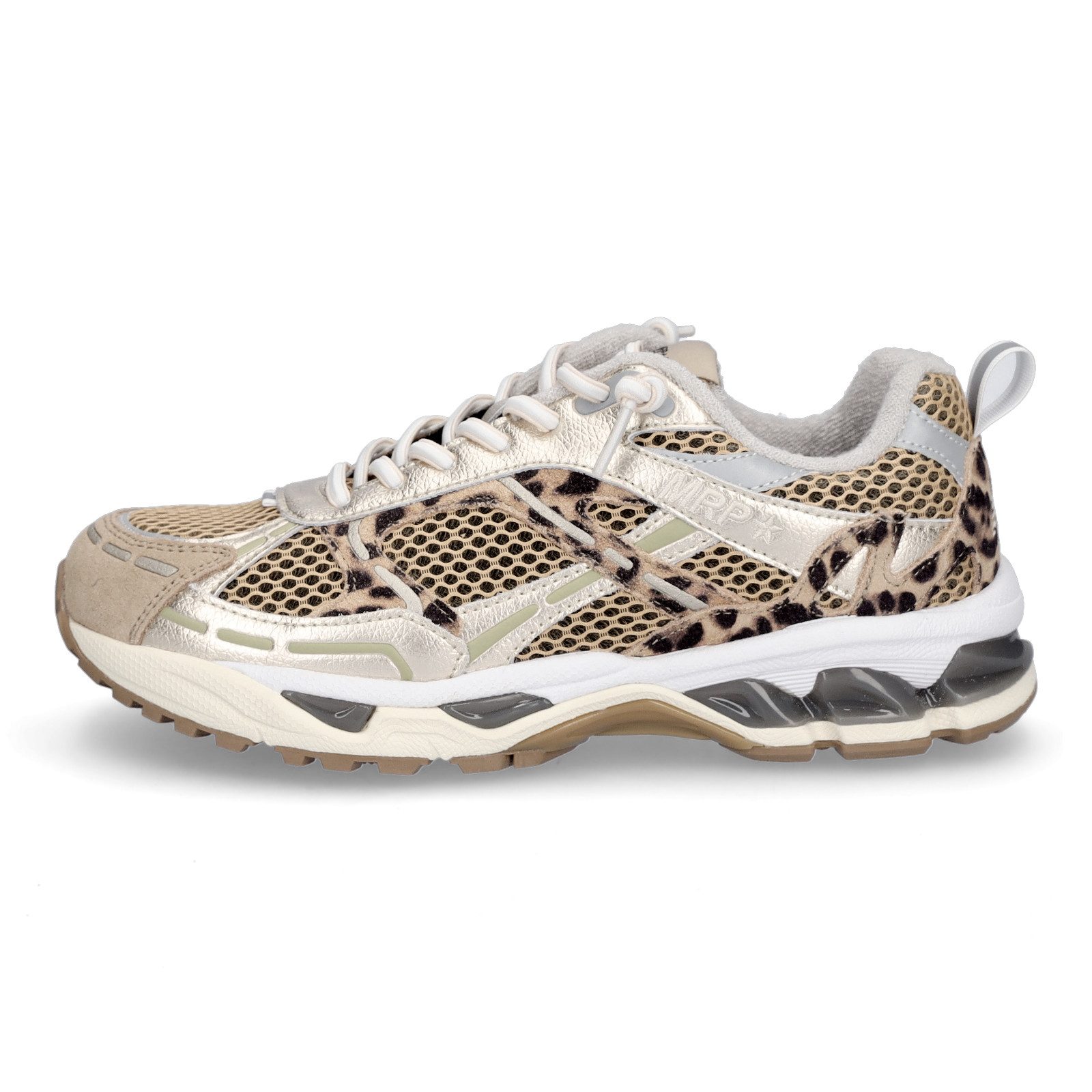 Maripé Maripé Damen Sneaker Amsterdam beige leo Sneaker