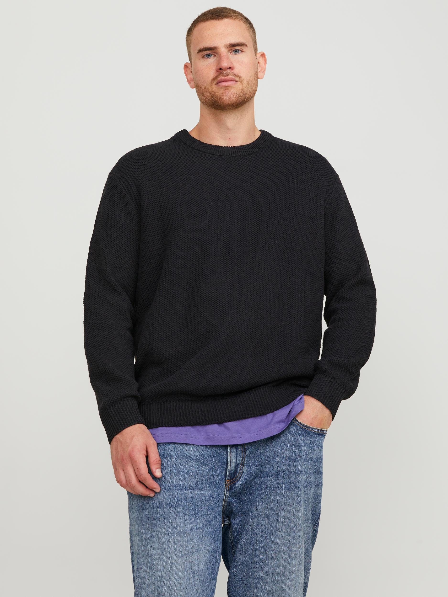 Jack & Jones PlusSize Stillpullover JORBRODY KNIT CREW NECK BF PLS