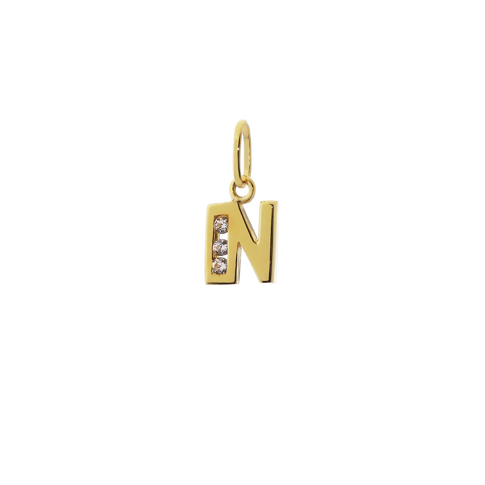 NKlaus Buchstabenanhänger Buchstabe N 8 Karat günstig online kaufen