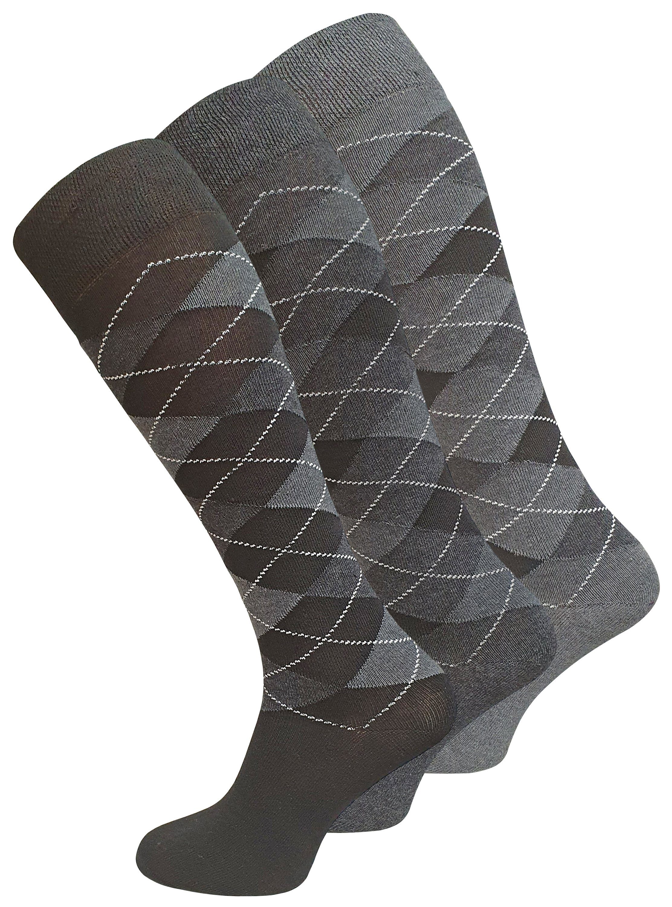 Cotton Prime® Kniestrümpfe 3 Paar, mit günstig online kaufen
