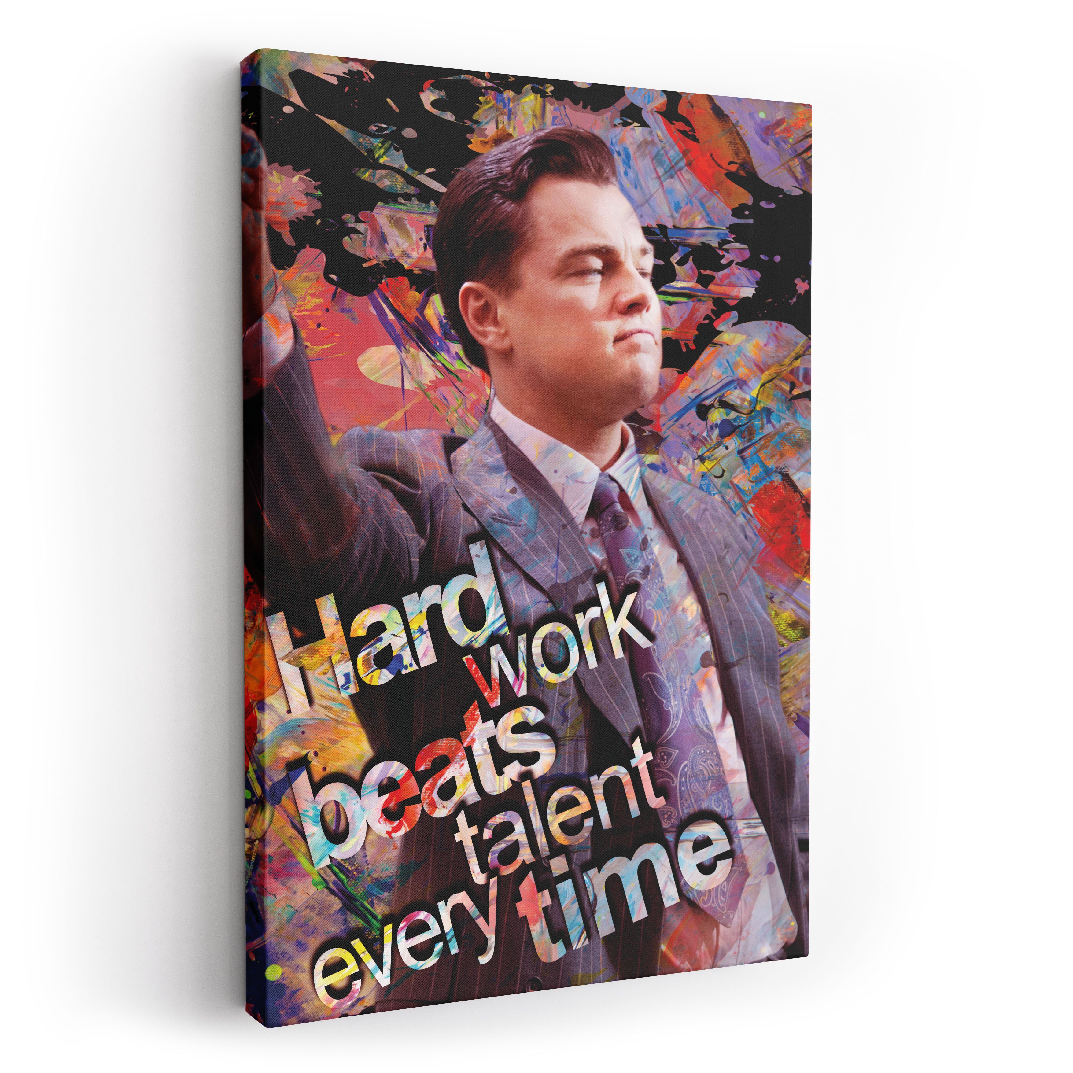 ArtMind XXL-Wandbild Hard work beats talent, Premium Wandbilder als Poster