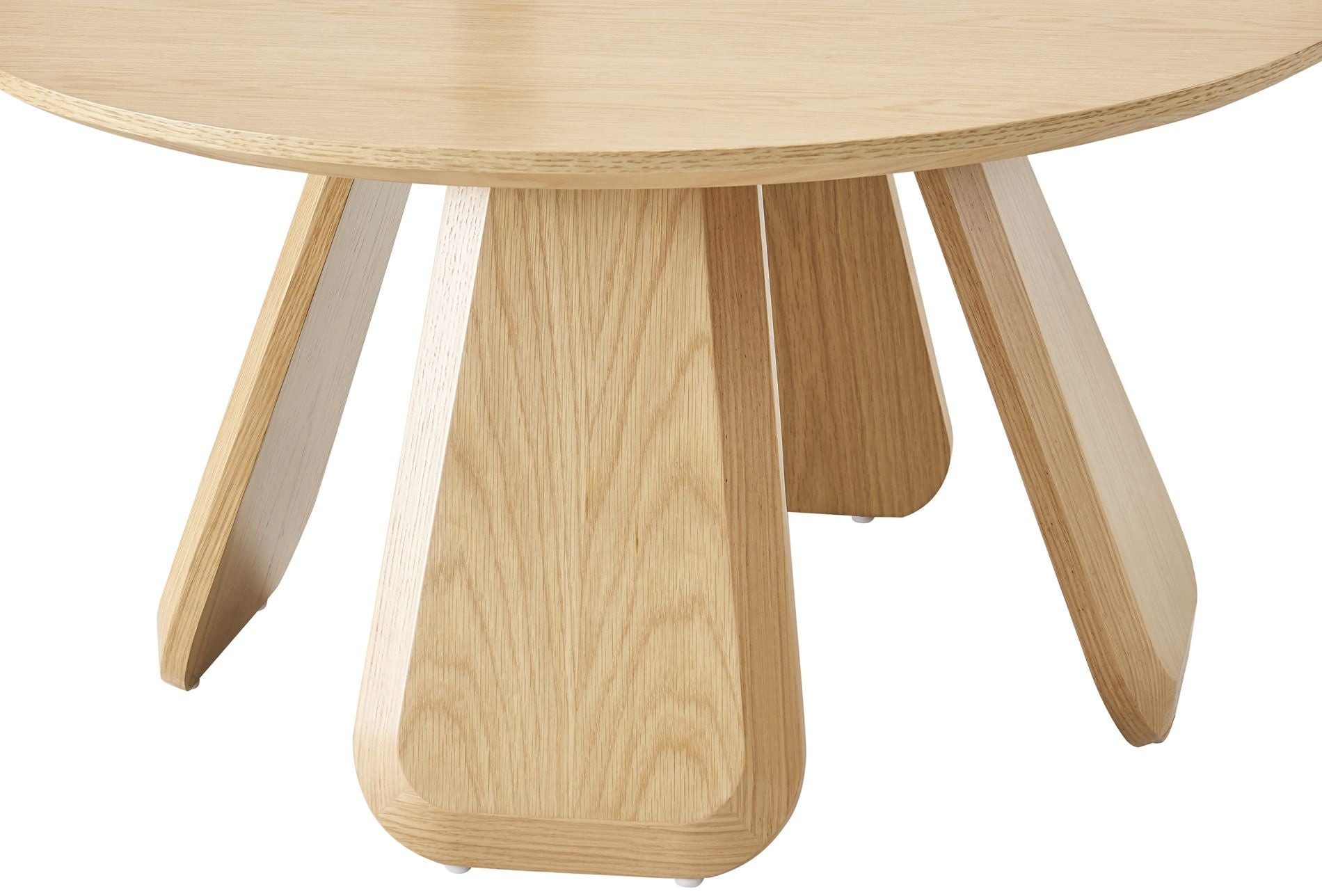 Selsey Couchtisch AFFITLY, Runder Couchtisch 80 cm, Eiche Natur Optik, MDF mit Echtholzfurnier