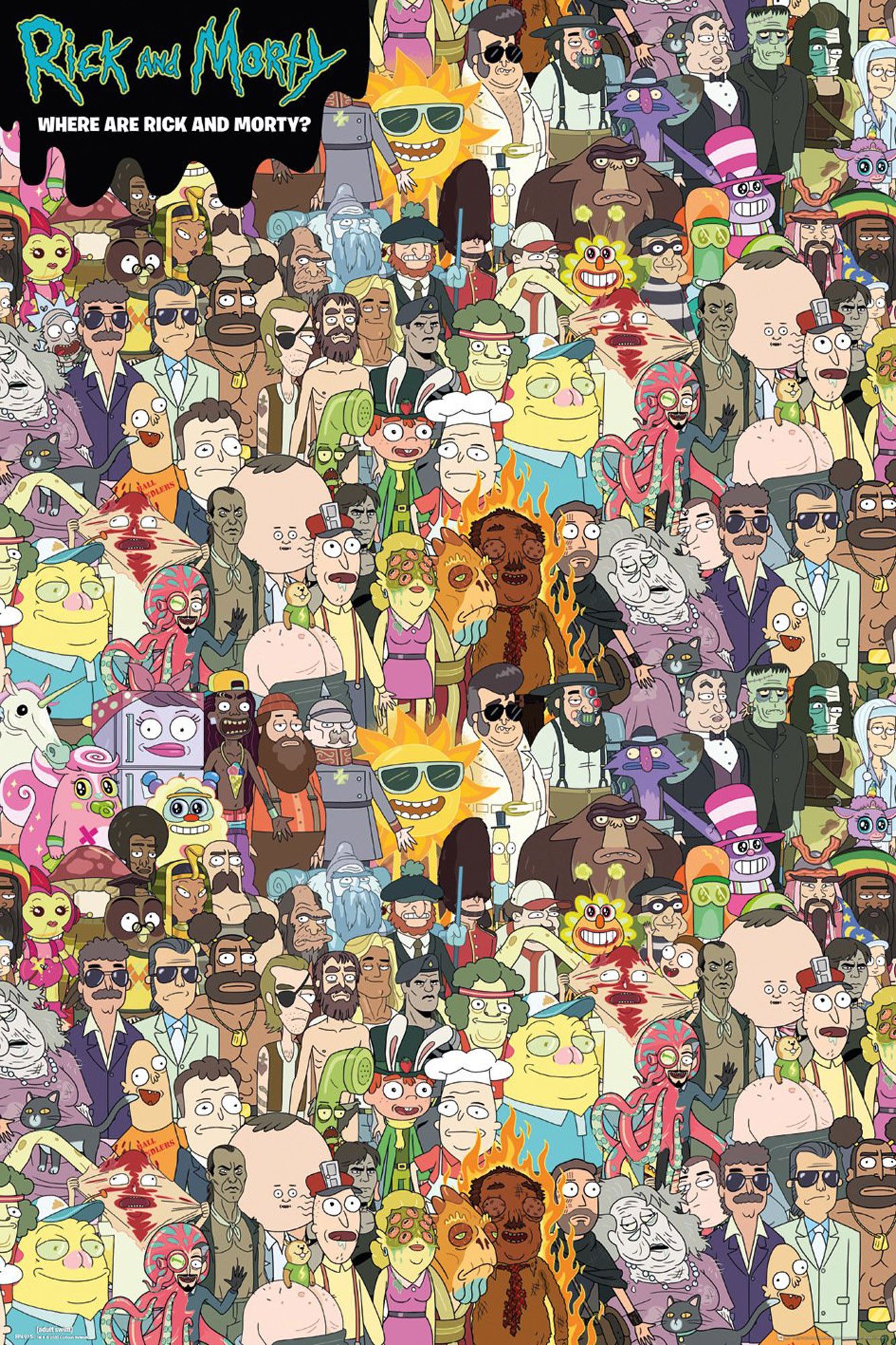 Poster Rick & Morty - Poster - Where's Rick