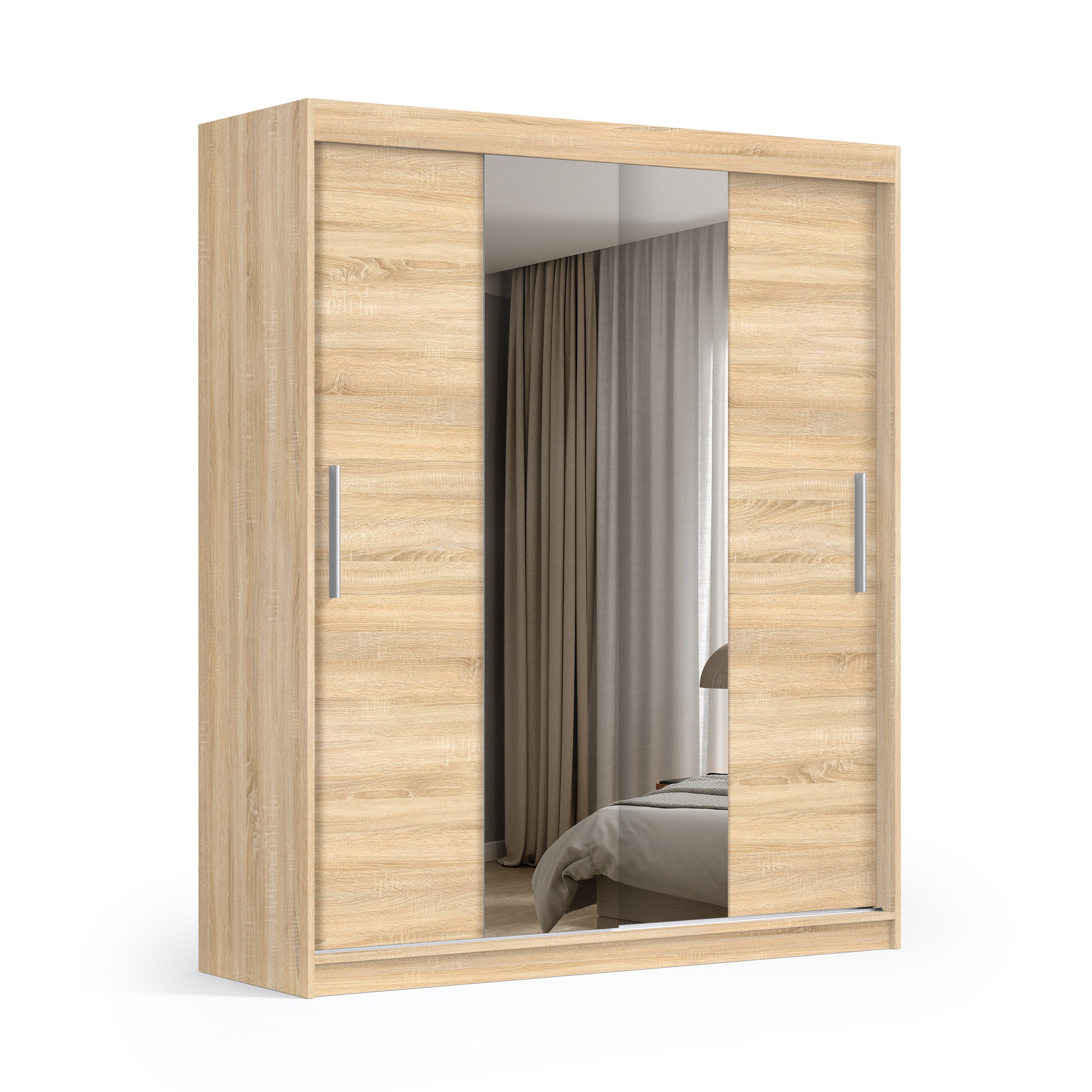 Beautysofa Kleiderschrank KATRINA Breite: 180 cm günstig online kaufen