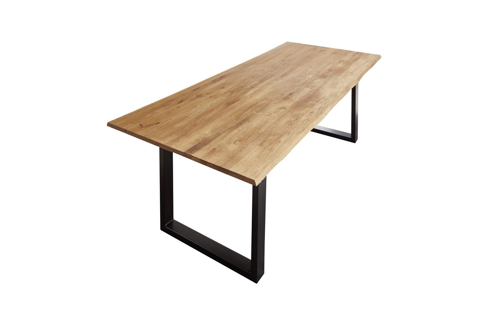 SAM® Baumkantentisch Daegu, Wildeiche Massivholz, Tischstärke 26mm, natürliche Baumkante