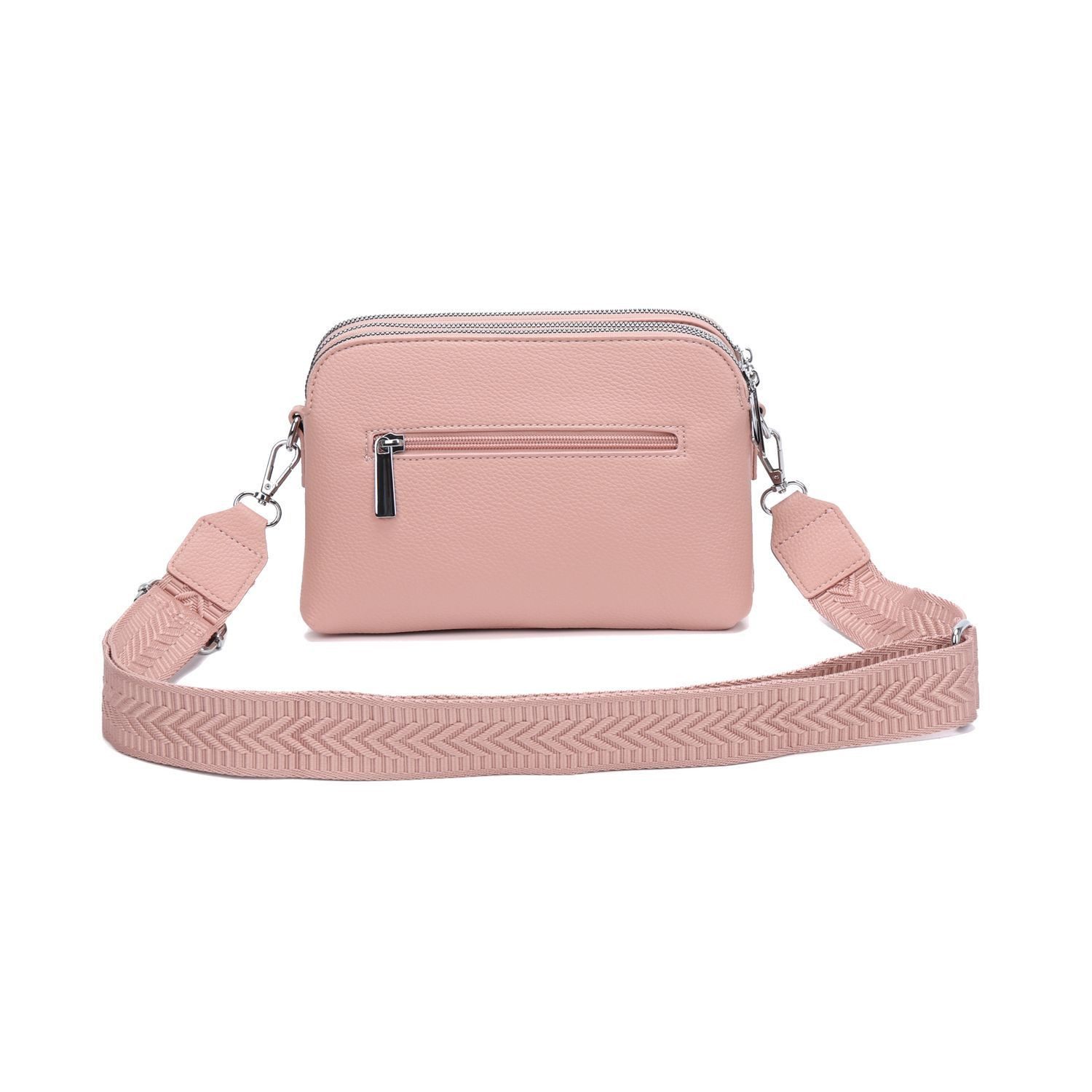 ITALYSHOP24 Schultertasche Damen Tasche Bodybag Umhängetasche Crossbody Brusttasche Handtasche, Crossover Muster Taschengurt Smartphone Geldtasche Abend Handy Clutch