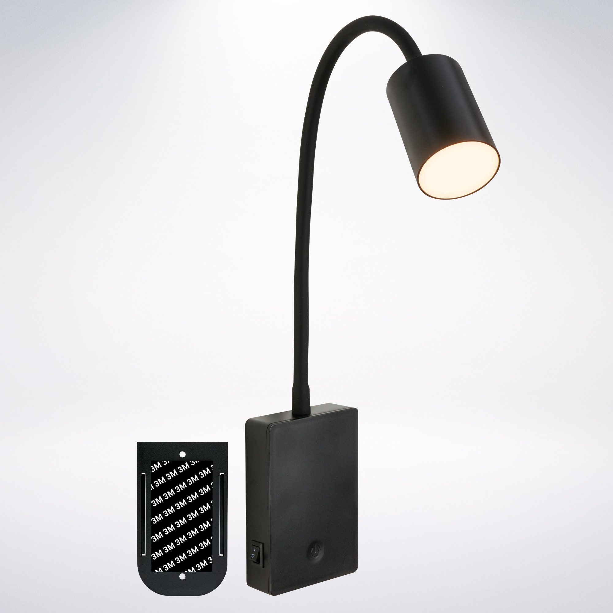 Briloner Leuchten LED Nachttischlampe Wandlampe kabellos Leselampe Akku Touch Dimmbar USB-C Schlafzimmer, LED fest integriert, 3000K, 7x51x4,5 cm, Schlafzimmer, Kinderzimmer