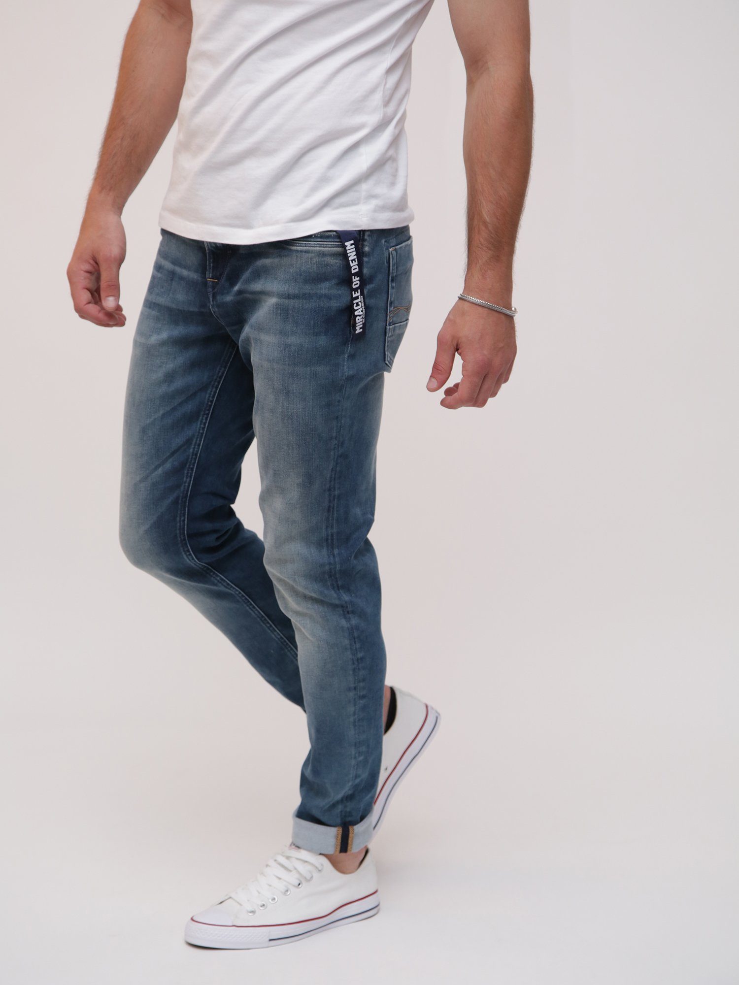Miracle of Sparrow Marcel Denim BLue Slim-fit-Jeans 5-Pocket-Style Jogg