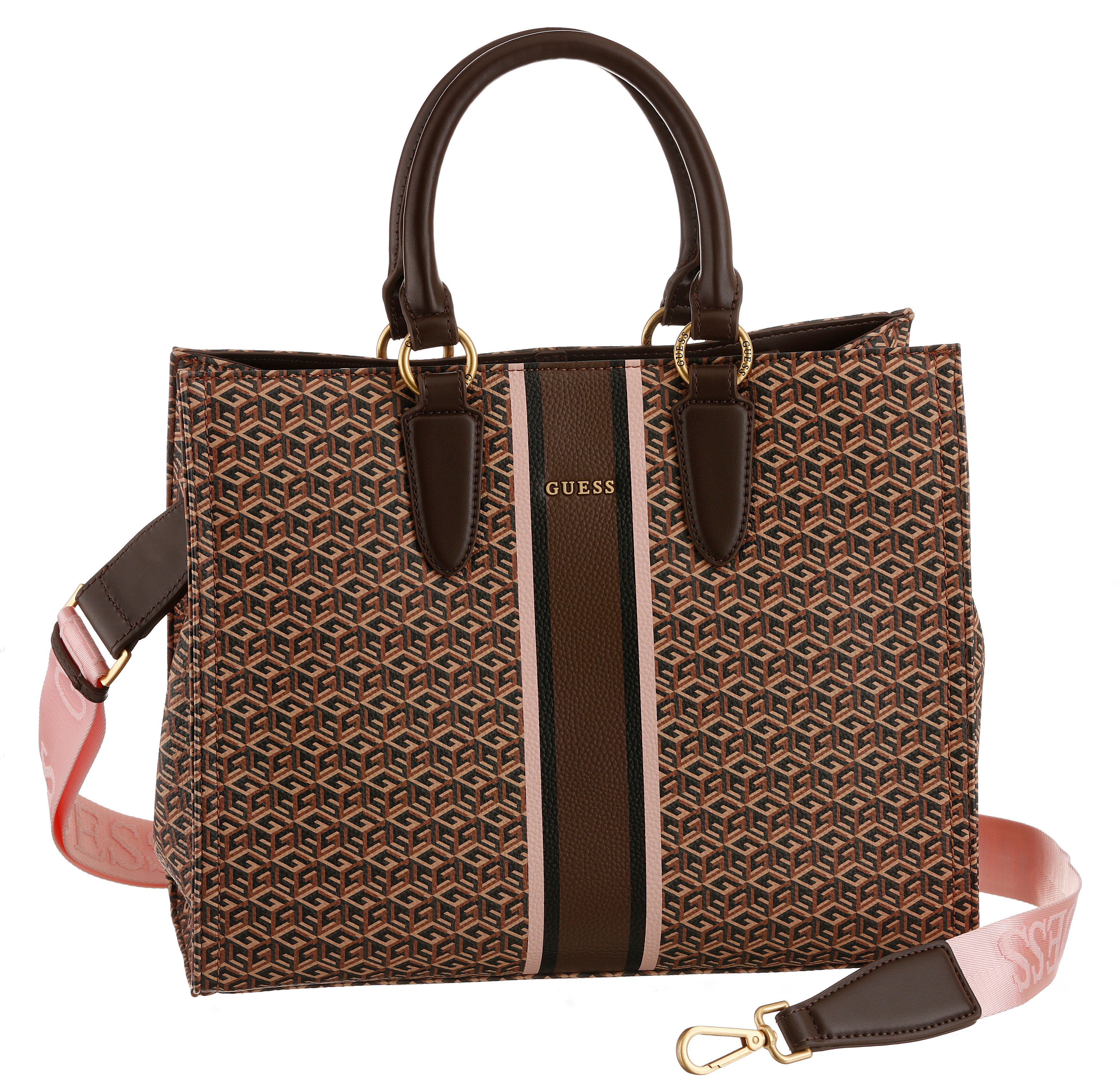 Guess Henkeltasche RIANEE SMALL TOTE, mit abnehmbaren Umhängeriemen