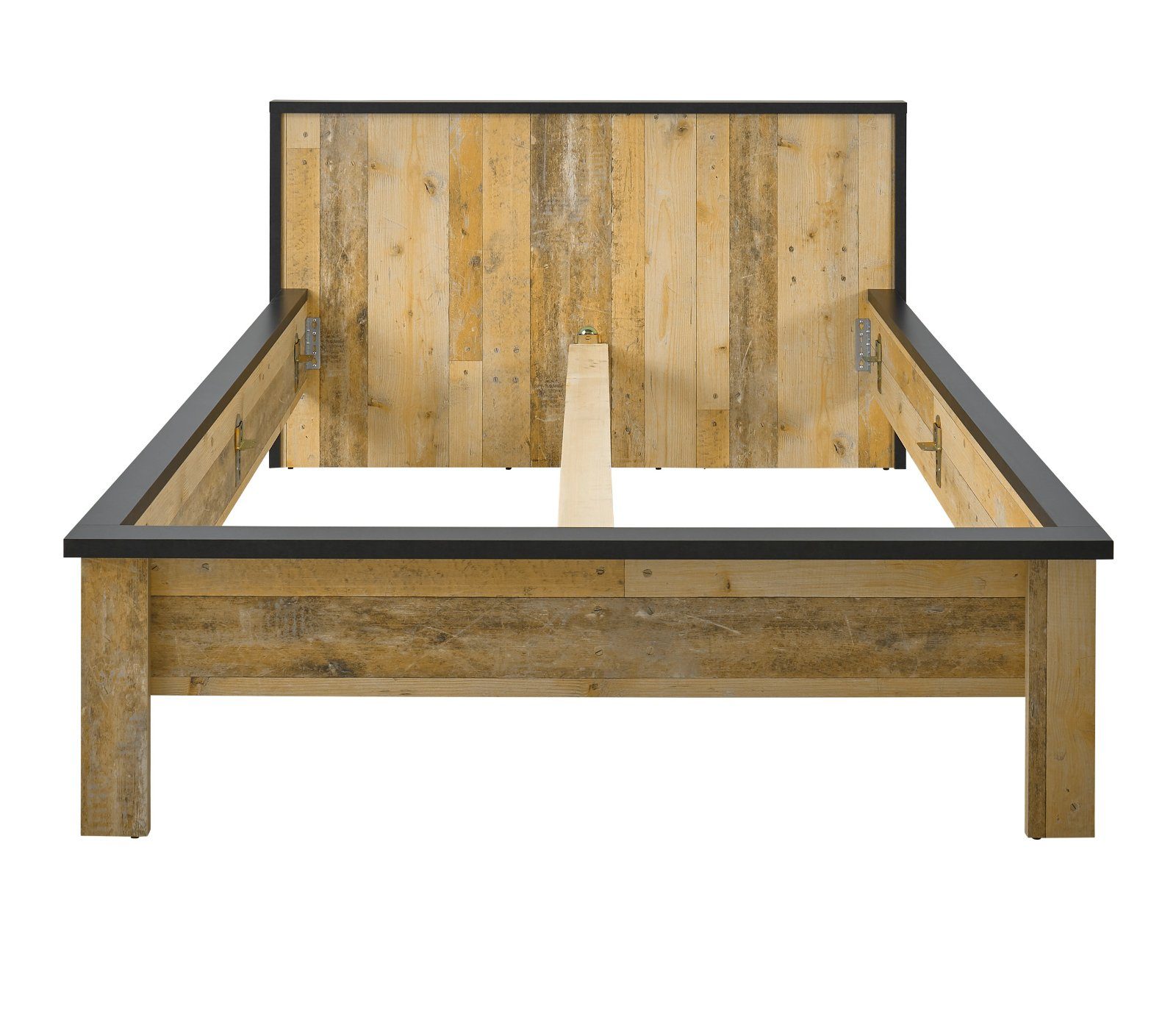Used Stove, 140 3-teilig, (in cm), Wood, Furn.Design x 200 Schlafzimmer-Set Soft-Close-Funktion