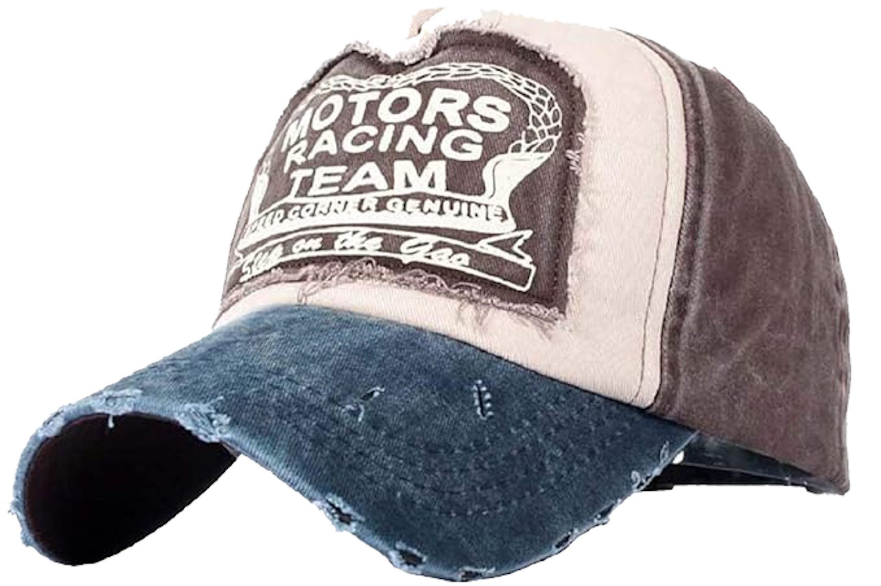 Sporty Baseball Cap Motors Racing Team Cap Vintage Used Washed Look Retro Baseballcap vintage Look