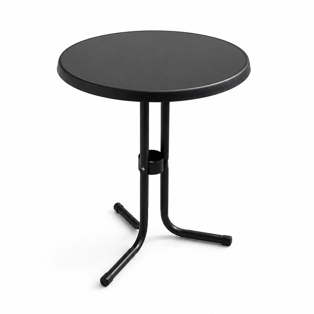Gardissimo Gartentisch Schiefer Optik 60 cm rund Bistrotisch breit Made in Germany (Spar-Set, 1-St., 1 Tisch), wetterfest / kratzfest / pflegeleicht – Bild 3 von 5