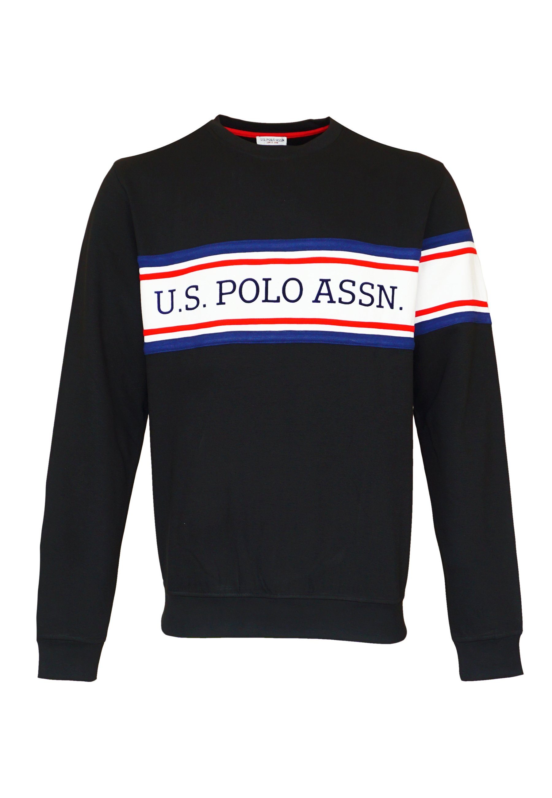 U.S. Polo Assn Sweatshirt Pullover Sweatshirt (1-tlg) schwarz