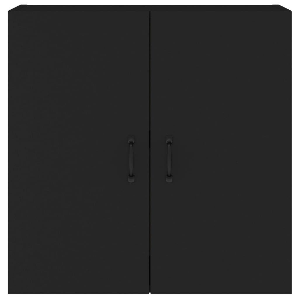 (1-St) cm Wandschrank vidaXL 60x31x60 Fächerschrank Schwarz Holzwerkstoff