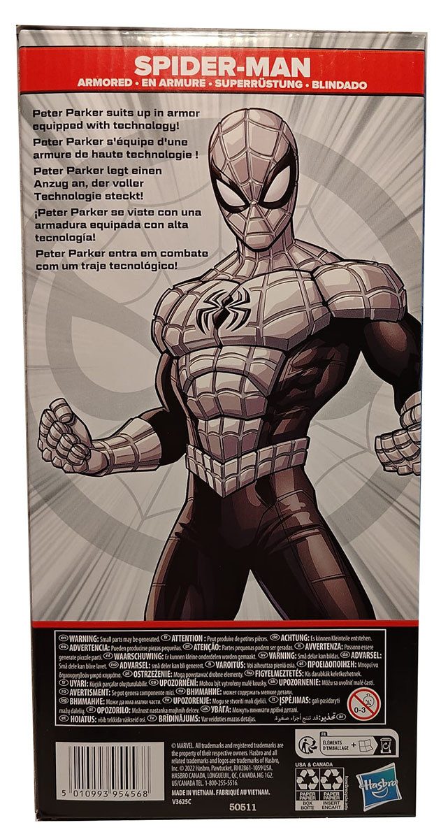 MARVEL Actionfigur Marvel Avengers Spider-Man Armored Actionfigur 25 cm Superheld