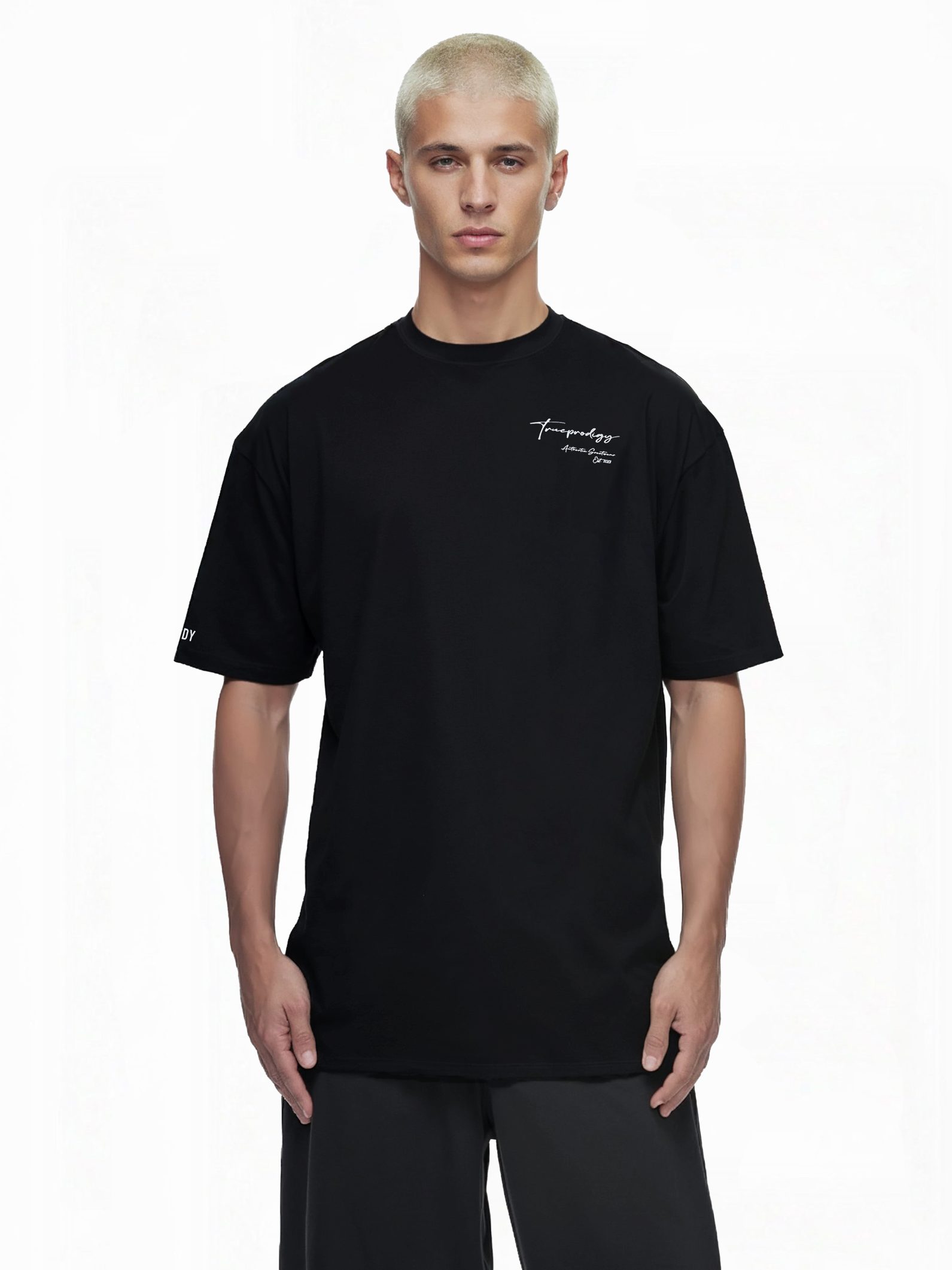 trueprodigy Oversize-Shirt Marin Logoprint Rundhals dicker Stoff günstig online kaufen
