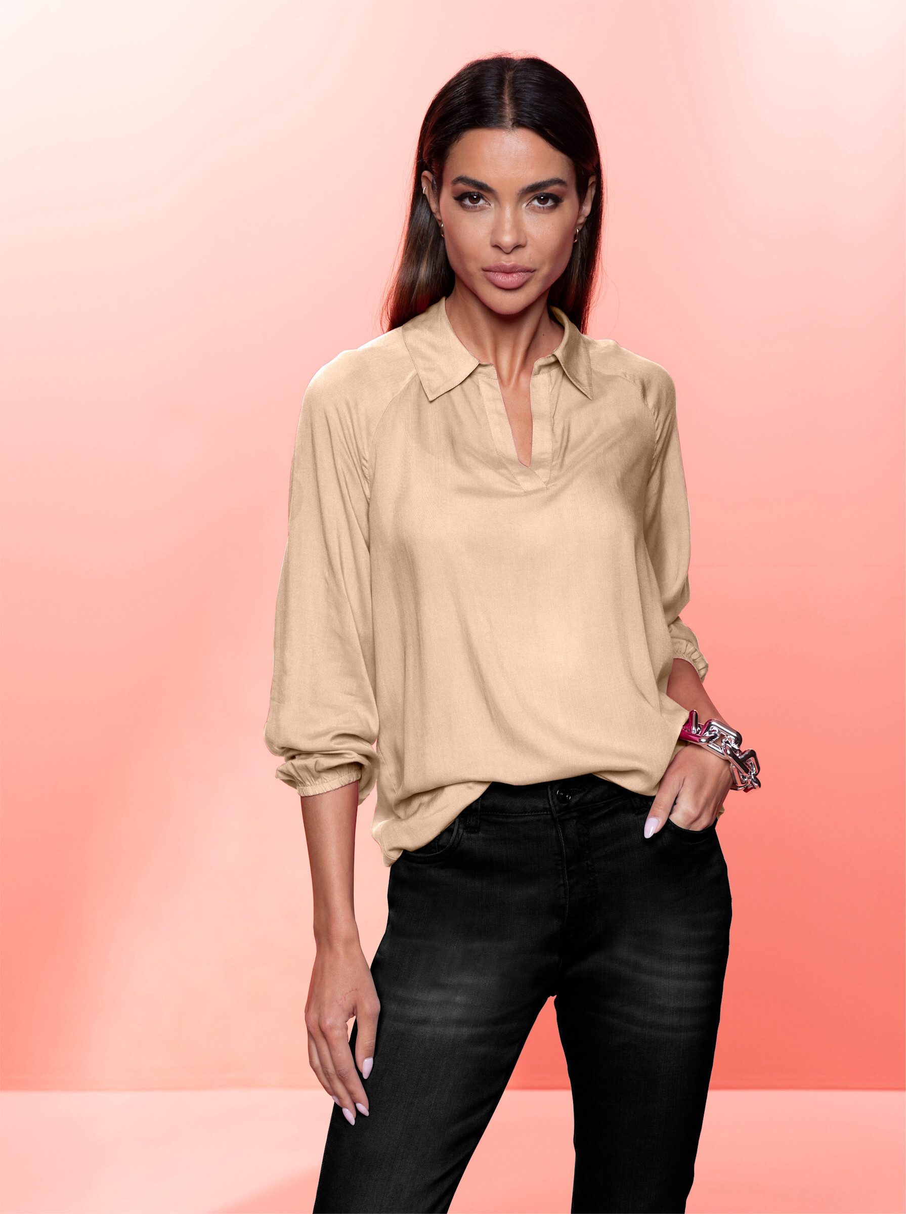 Klassische Bluse Bluse