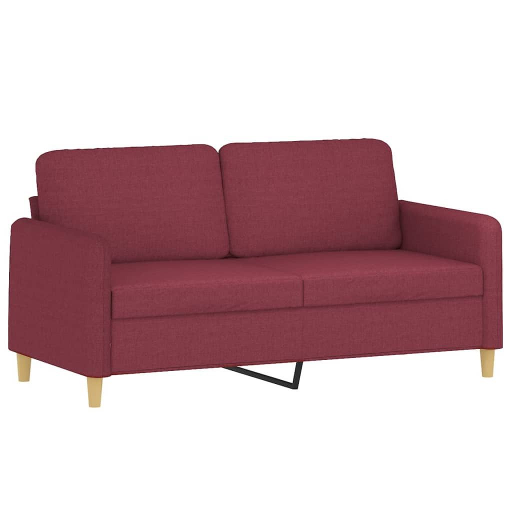 vidaXL Sofa 2-Sitzer-Sofa Weinrot 140 cm günstig online kaufen