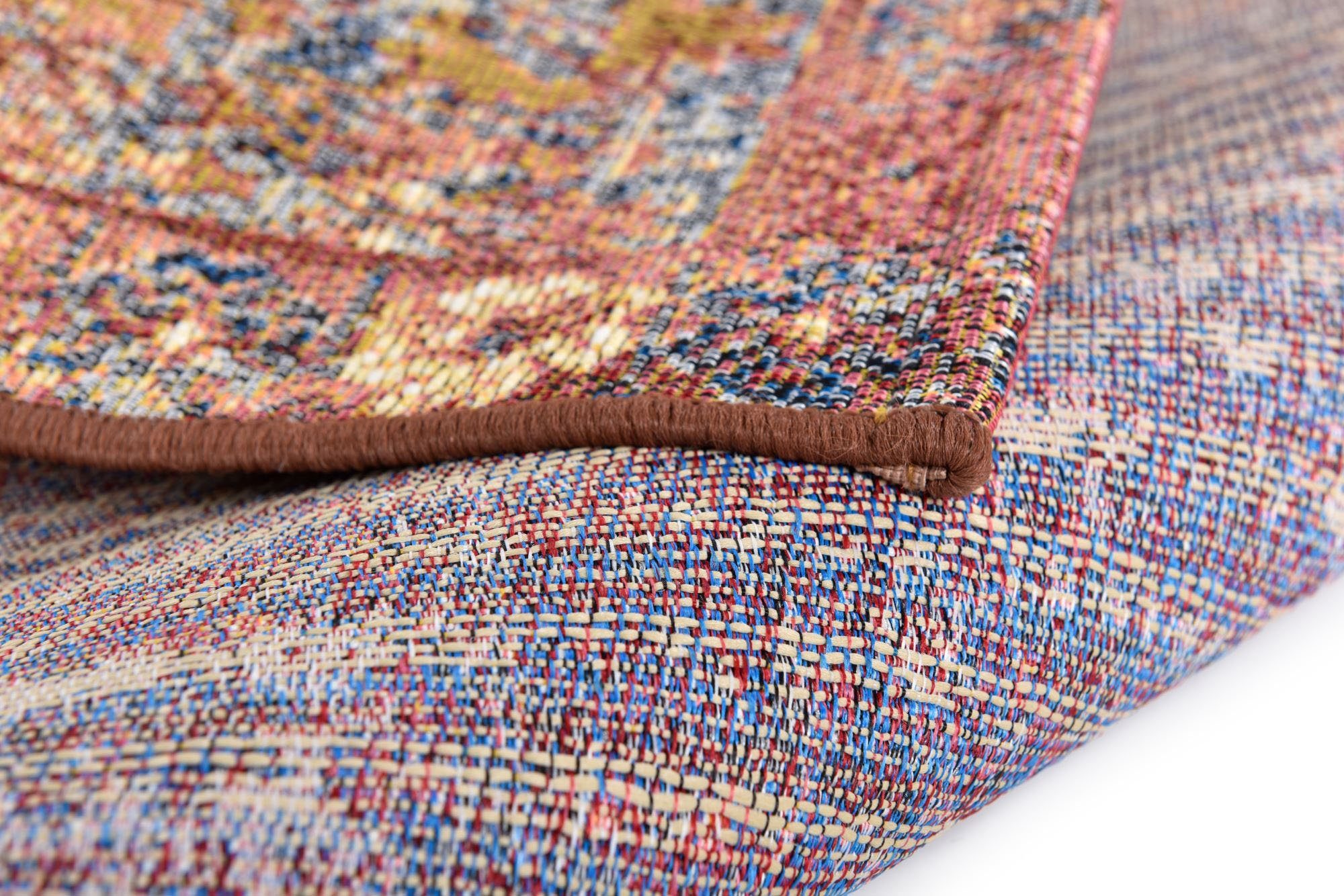 TOM TAILOR HOME Teppich Funky Outdoor Orient Two, rechteckig, Höhe: 5 mm, Flachgewebe, Orient-Optik, In- und Outdoor geeignet, Wohnzimmer