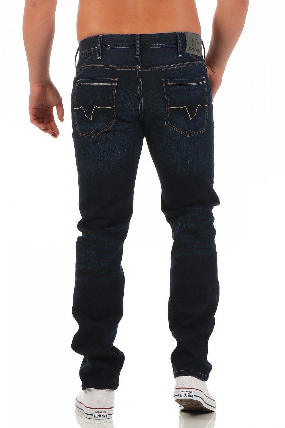 Big Seven Regular-fit-Jeans Big Seven Blake Dakota Wash Regular Fit Herren Jeans Hose