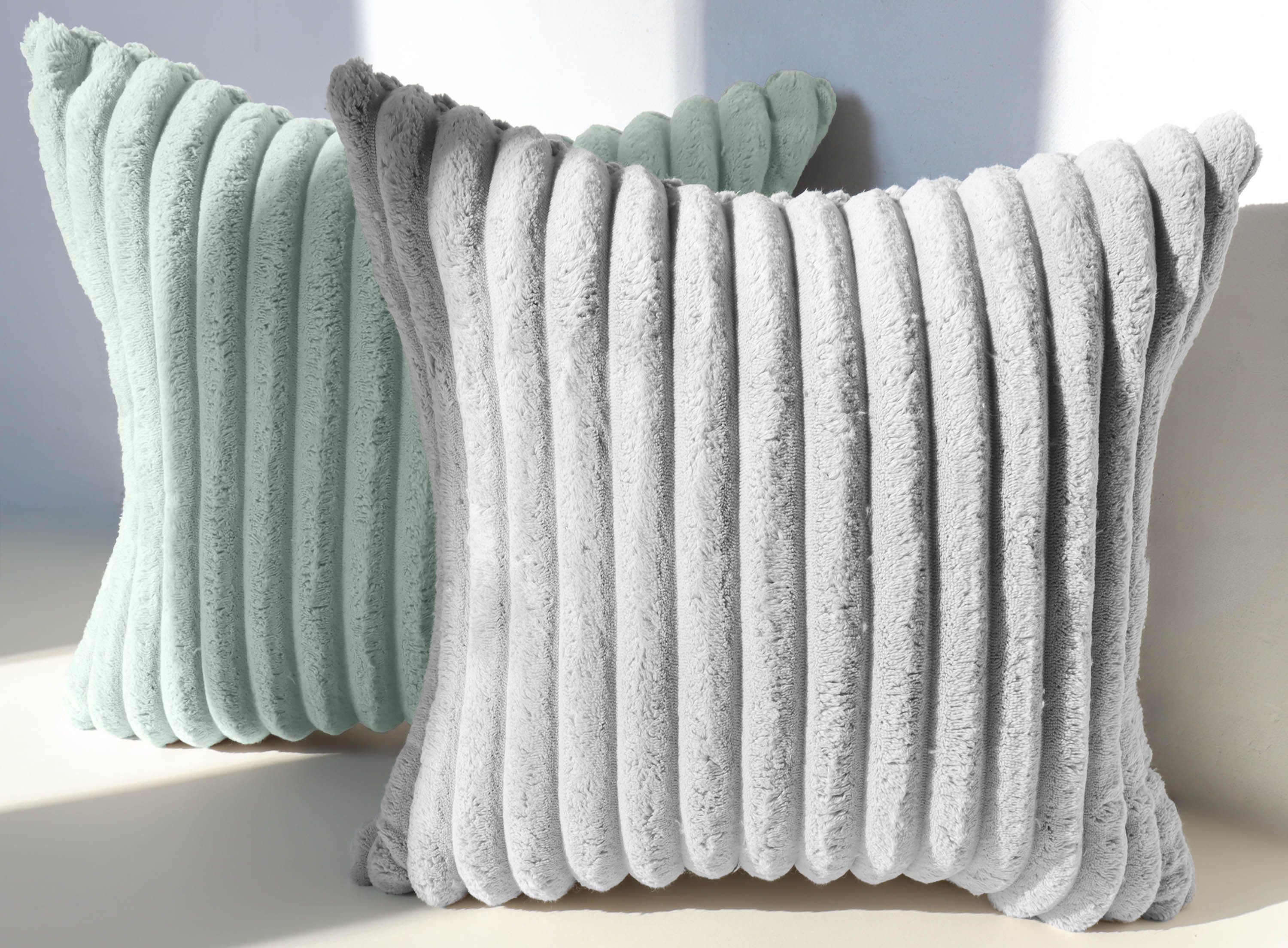 Amilian Kissenbezüge 2er Set - Dekokissenbezug - Kissenhüllen - Zierkissenbezüge, (2 Stück), (40x40 cm) Kissenbezug für Sofa, Dekokissen, Kissen, Zierkissen