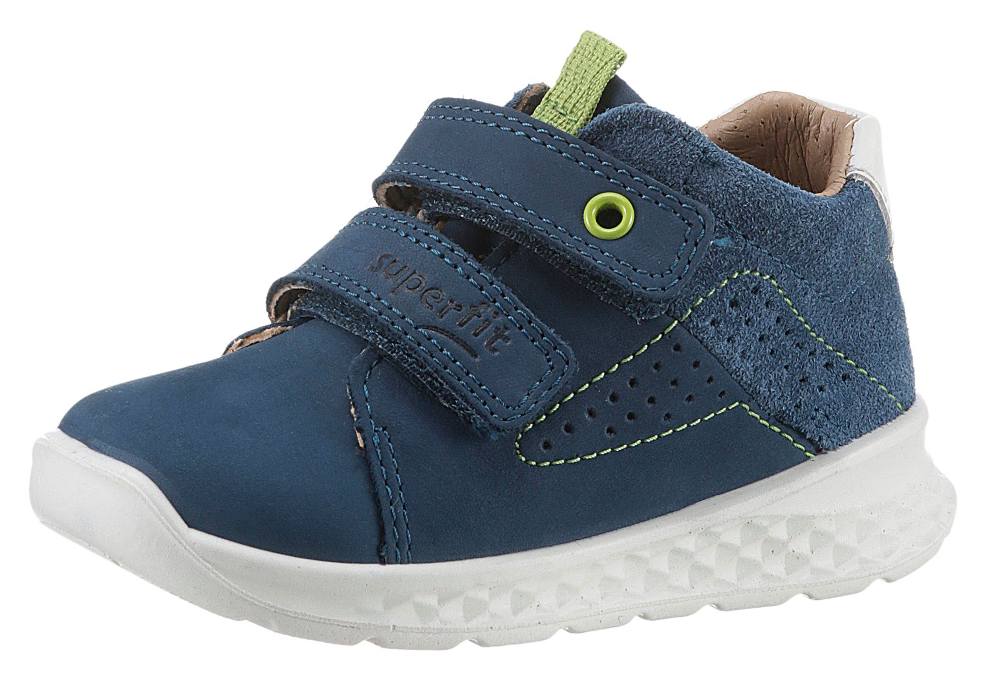 Superfit BREEZE WMS: mittel Sneaker mit farbiger Öse, Innenausstattung aus  Leder und Polyester