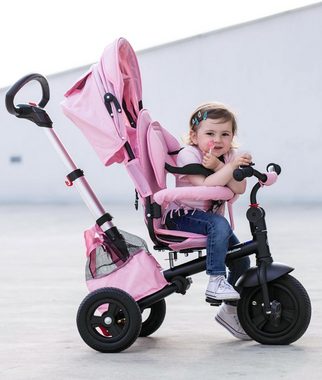 HyperMotion Dreirad Dreirad Tobi Velar, Kinderdreirad mit schubstange, Rosa