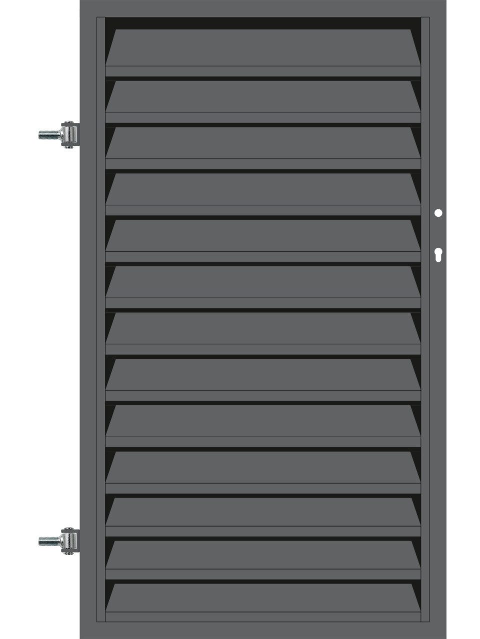 Polbram Gartentor Polbram Einzeltor Ulrich 120 links 90 x 120 cm