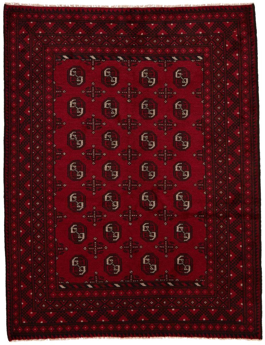 Orientteppich Afghan Akhche 148x191 Handgeknüpfter Orientteppich, Nain Trading, rechteckig, Höhe: 6 mm