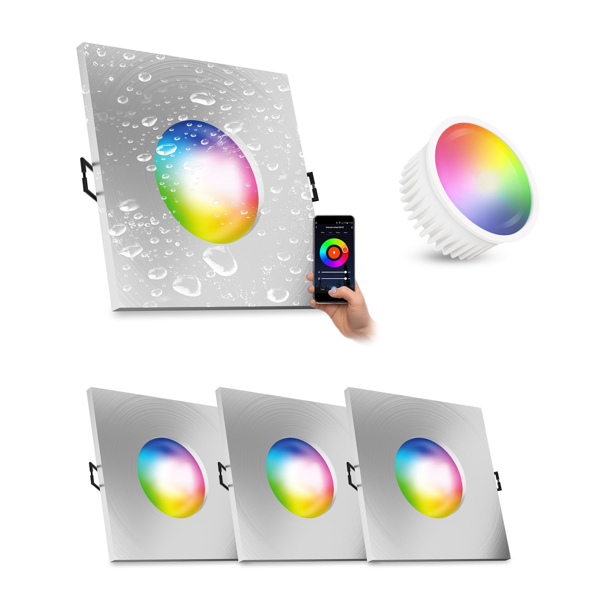 linovum LED Einbaustrahler ISASO Einbauleuchte IP65 günstig online kaufen