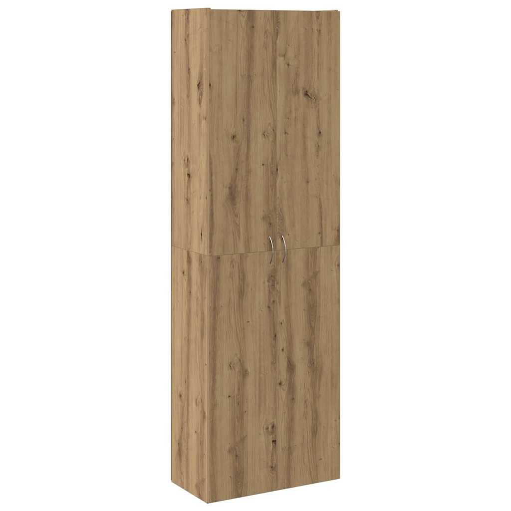 vidaXL Aktenschrank Highboard Artisan-Eiche 60x32x190 cm Holzwerkstoff (1-St)