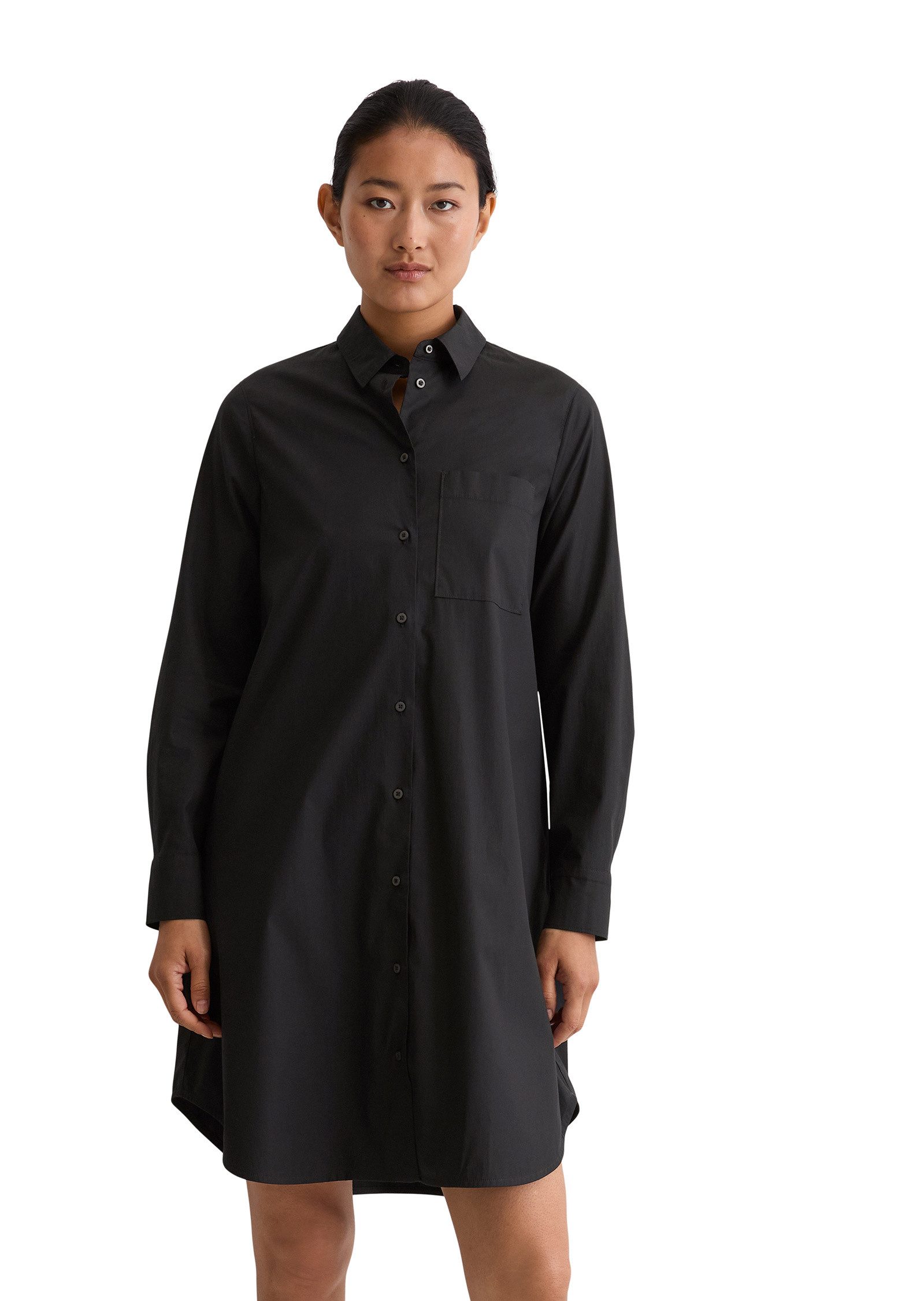Marc O'Polo Hemdblusenkleid aus Baumwoll-Stretch günstig online kaufen