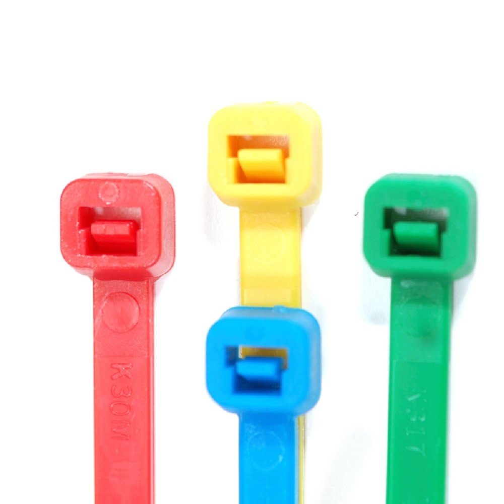 RheVeTec RheFLEX Kabelbinder Kabelbinder Sortiment Farbig 400 Stück DIN Farben (Premium Spar Set, Profi Set) Profi Qualität