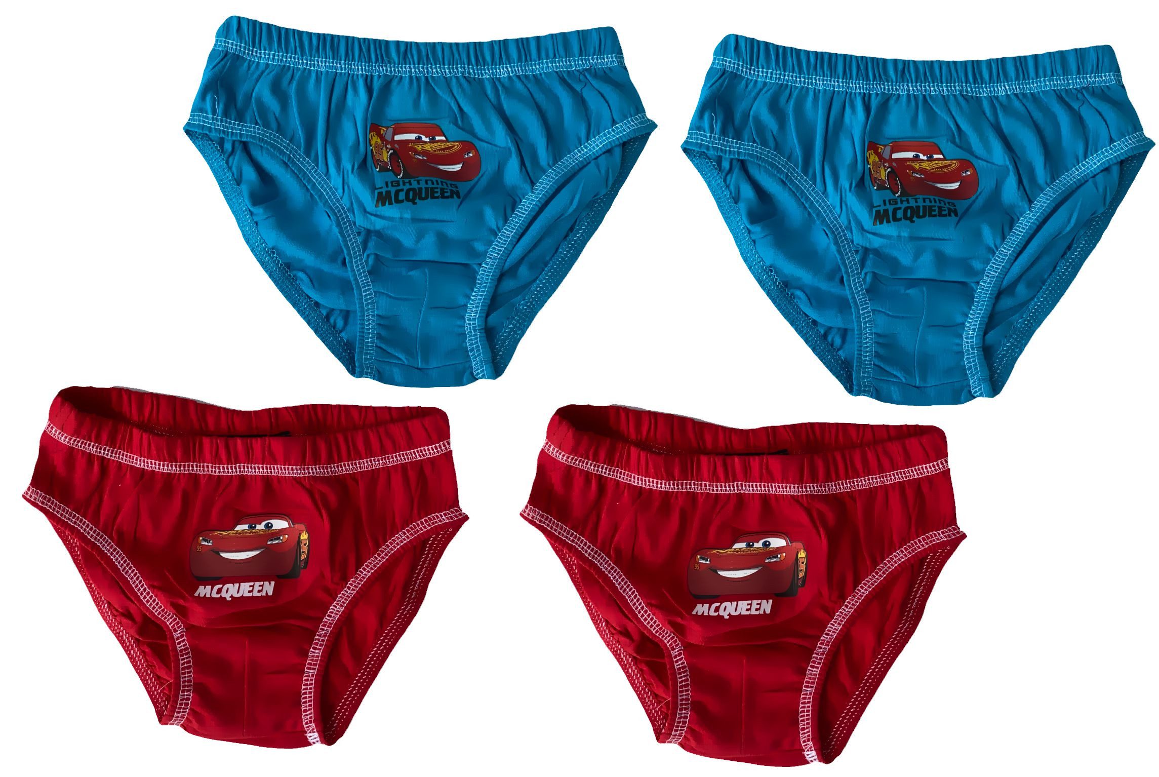 Cars Slip 4x Cars Jungen Slips Unterhosen Schlüpfer 3-8Jahre (Packung 4 Stück Jungenslips, 4er Pack)
