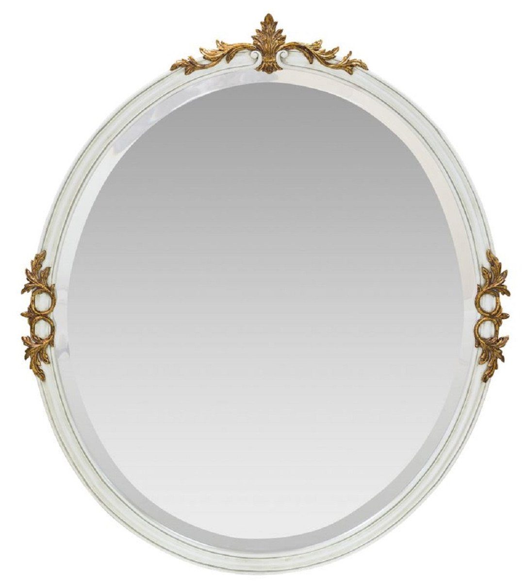 / Weiß Padrino - Barockspiegel Spiegel im Gold Möbel Barockstil Antik Handgefertigter - Massivholz Wandspiegel Barock Barock Casa