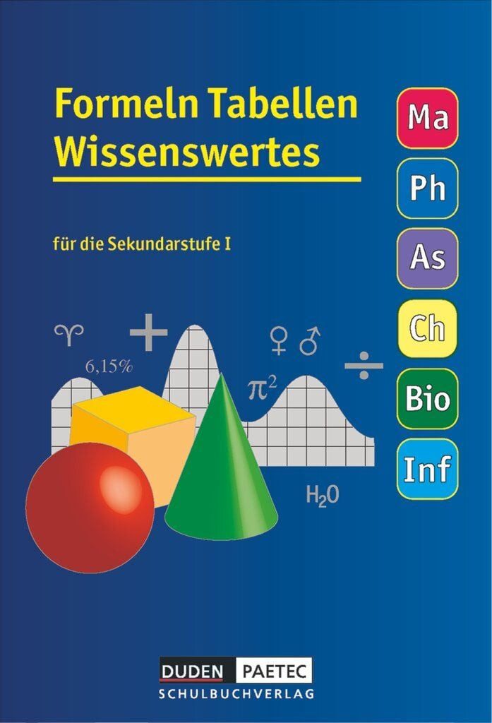 Formeln Tabellen Wissenswertes - Für die Sekundarstufe I - Mathematik / Lutz Engelmann, Lothar Meyer, Günter Liesenberg, Christa Pews-Hocke, Uwe Bahro, Formelsammlung - Kartoniert