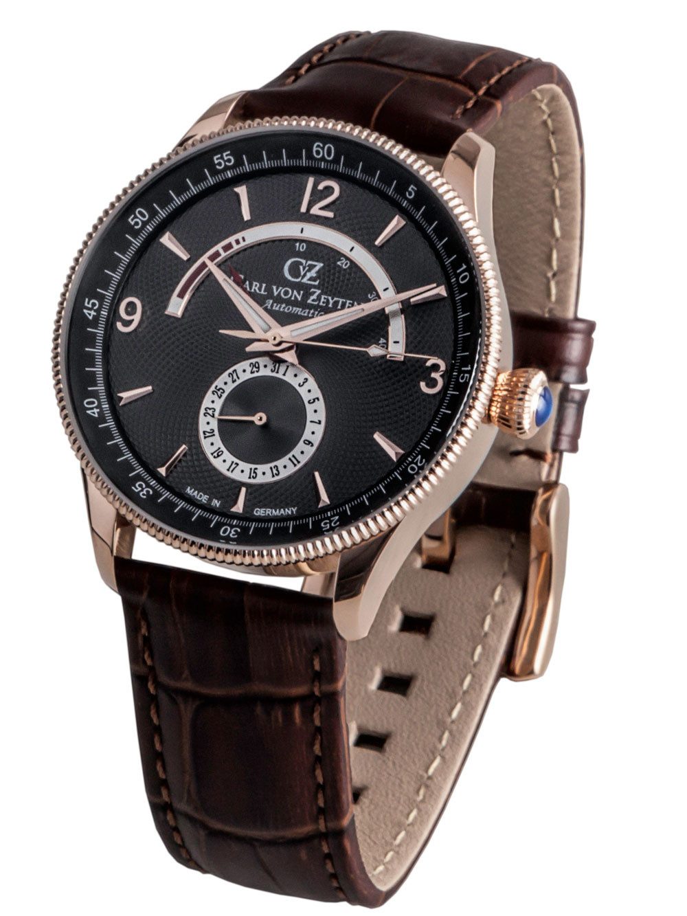 Carl von Zeyten Automatikuhr Carl von Zeyten CVZ0032RBK Herrenuhr Neuschwanstein Automatik 42mm 5AT Carl von Zeyten CVZ0032RBK Herrenuhr Neuschwanstein Automatik 42mm 5ATM