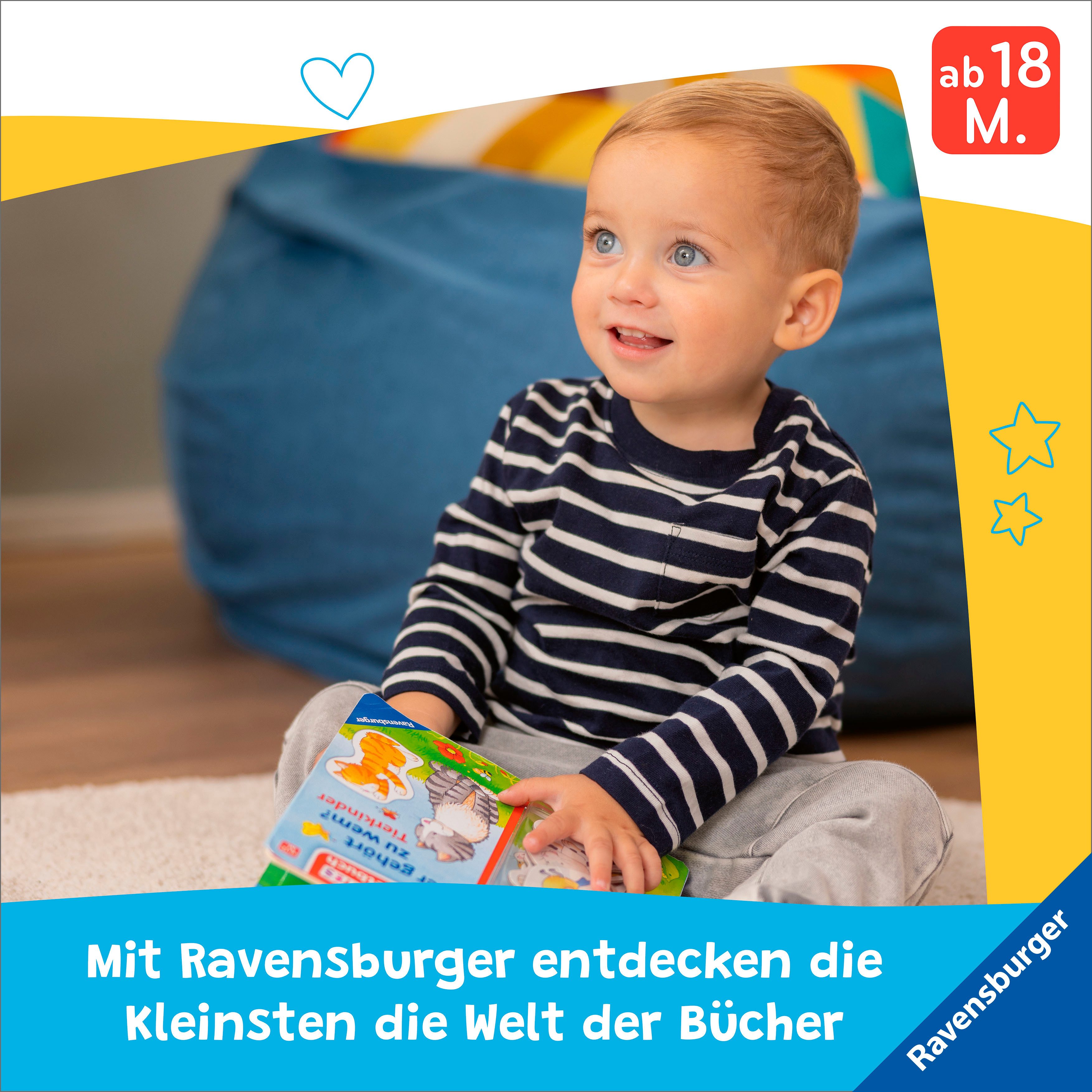 Ravensburger Kinderbuch Pappbilderbuch, Mein erstes Vorlese-Fühlbuch Bist du ein Löwe?