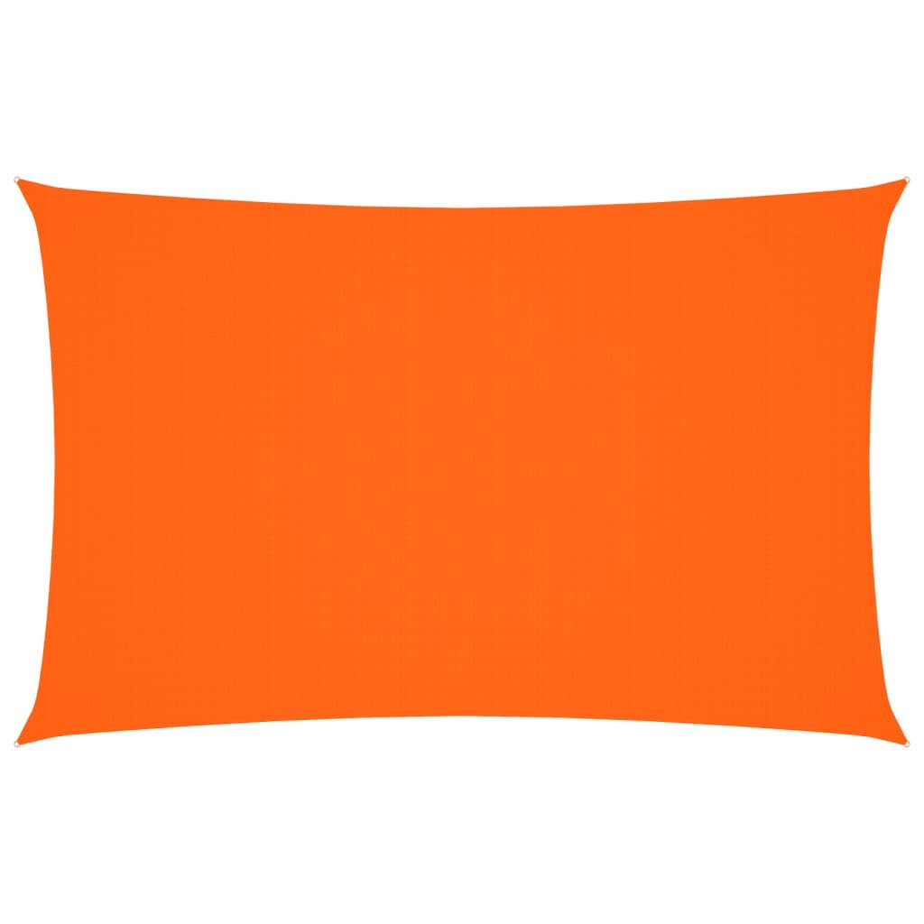 vidaXL Sonnensegel Sonnensegel Oxford-Gewebe Rechteckig 2,5x5 m Orange, (1-tlg)
