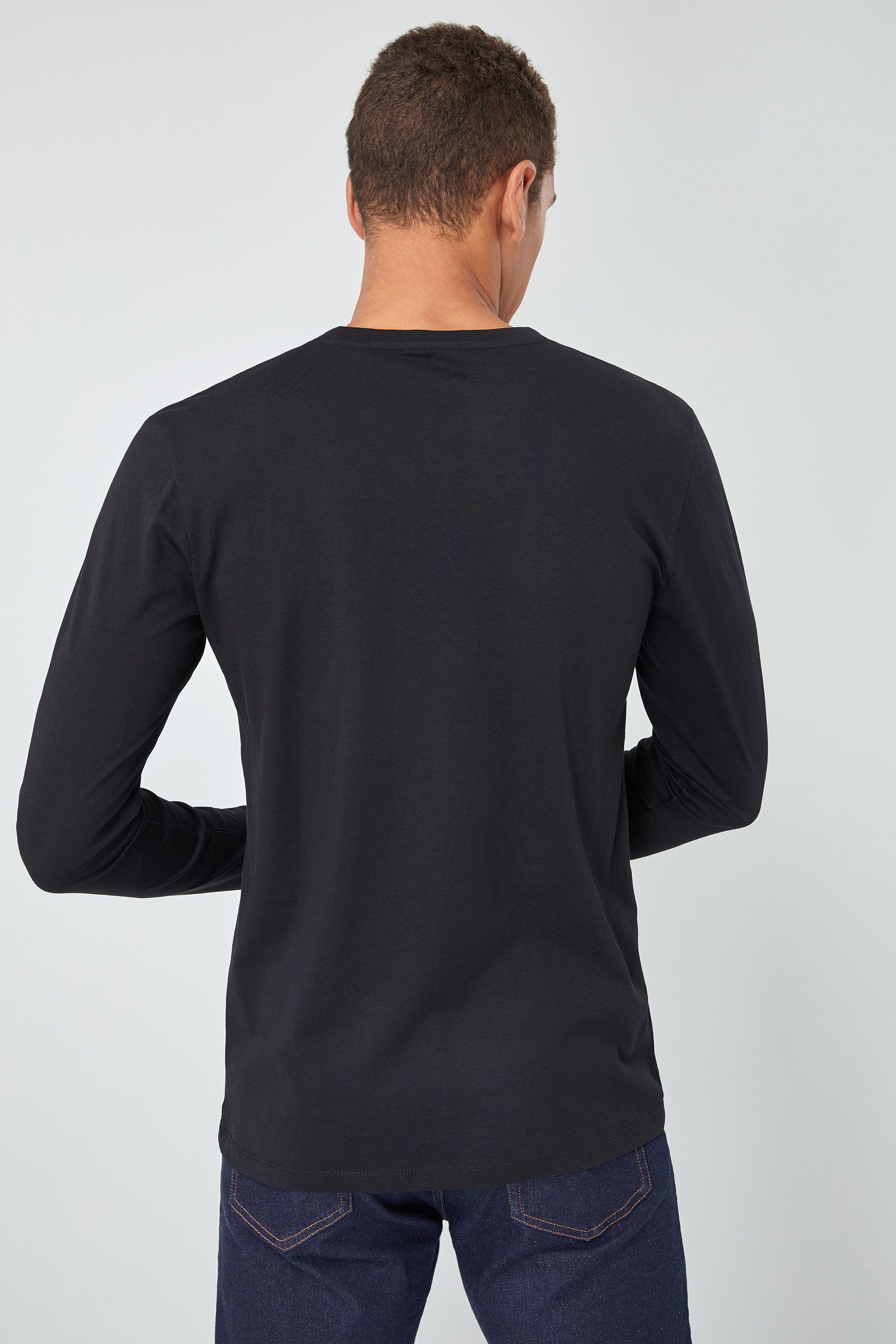 Next Langarmshirt Rundhalsshirt – Regular Fit (1-tlg) günstig online kaufen