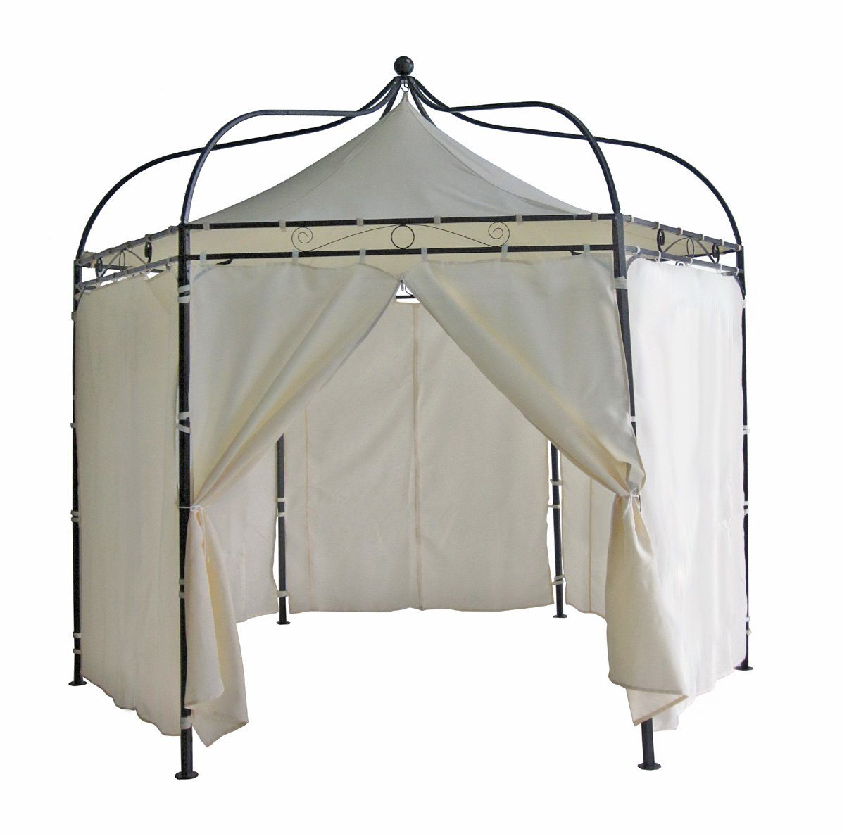 DEGAMO Pavillonseitenteil MODENA, 3teilig, Farbe ecru, für Pavillon