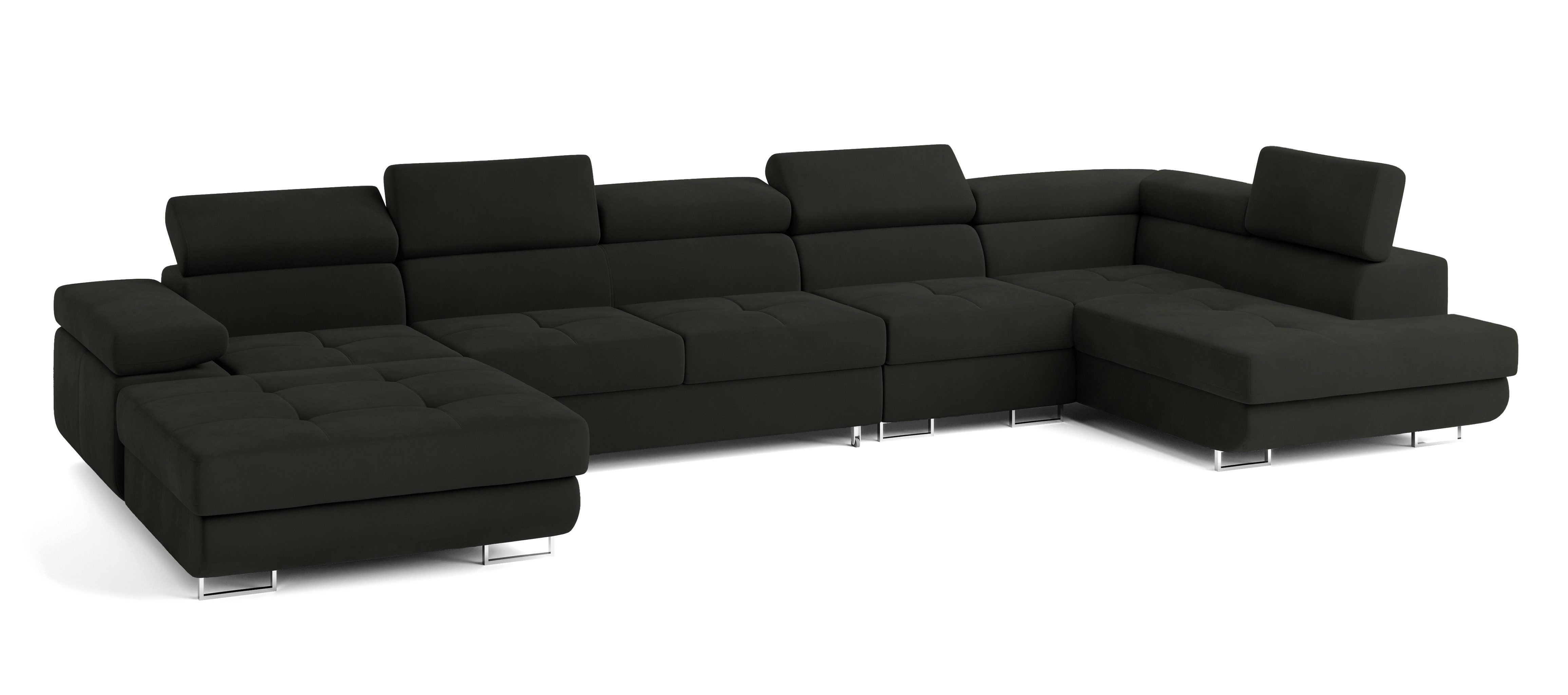 Masseno Ecksofa VELORA mit Schlaffunktion U-Form, günstig online kaufen