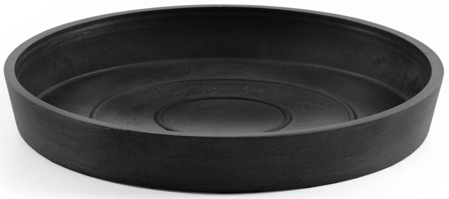 ECOPOTS Blumentopfuntersetzer ROUND SAUCER Dark Grey, BxTxH: 15x15x2,5 cm