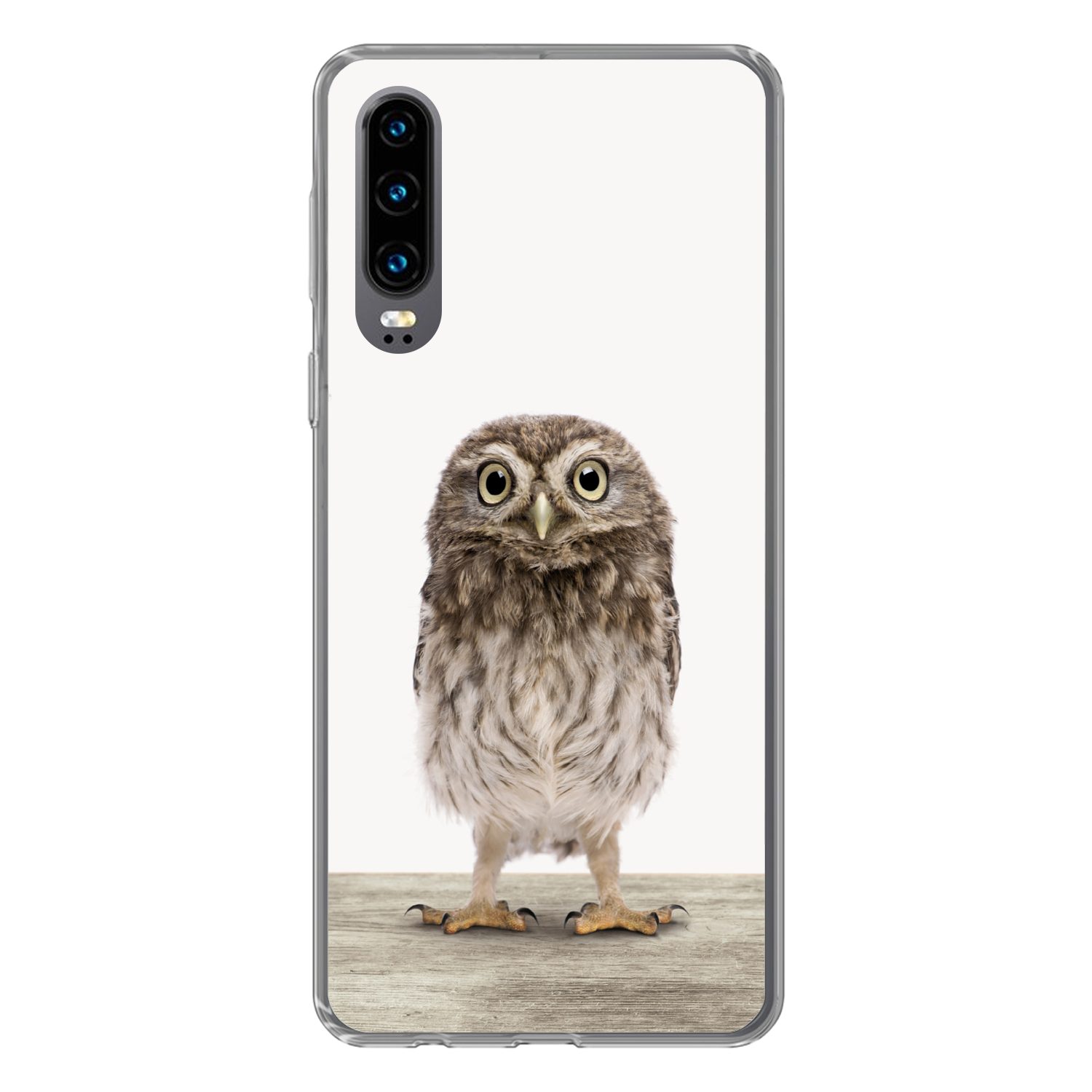 Handyhülle für Huawei P30 Eule - Braun - Eulenküken - Kinder - Jungen - Mädchen