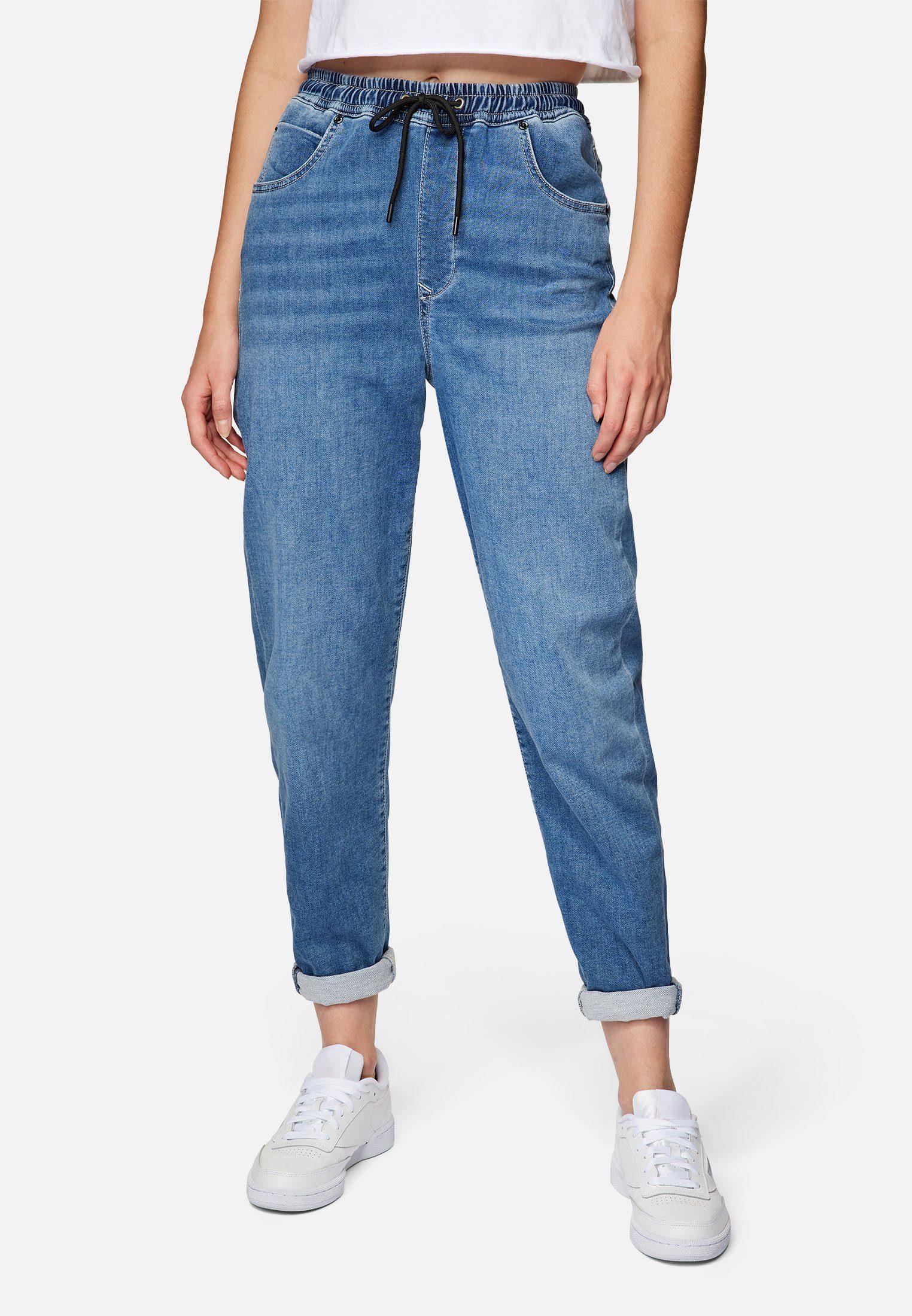 Damen Jeans Mavi Mom-Jeans GISELLA Mom Jeans mit elastischem Bund