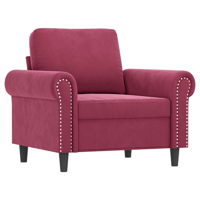 vidaXL Sofa Sessel Weinrot 60 cm Samt günstig online kaufen