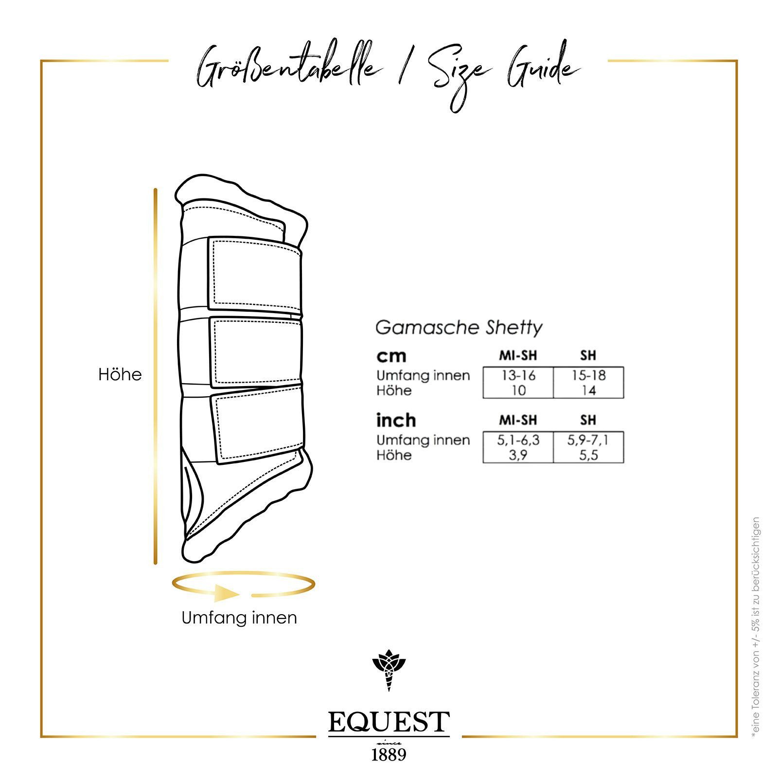 EQuest Gamaschen Softgamasche speziell für Shetty, 2er Set - Schwarz günstig online kaufen