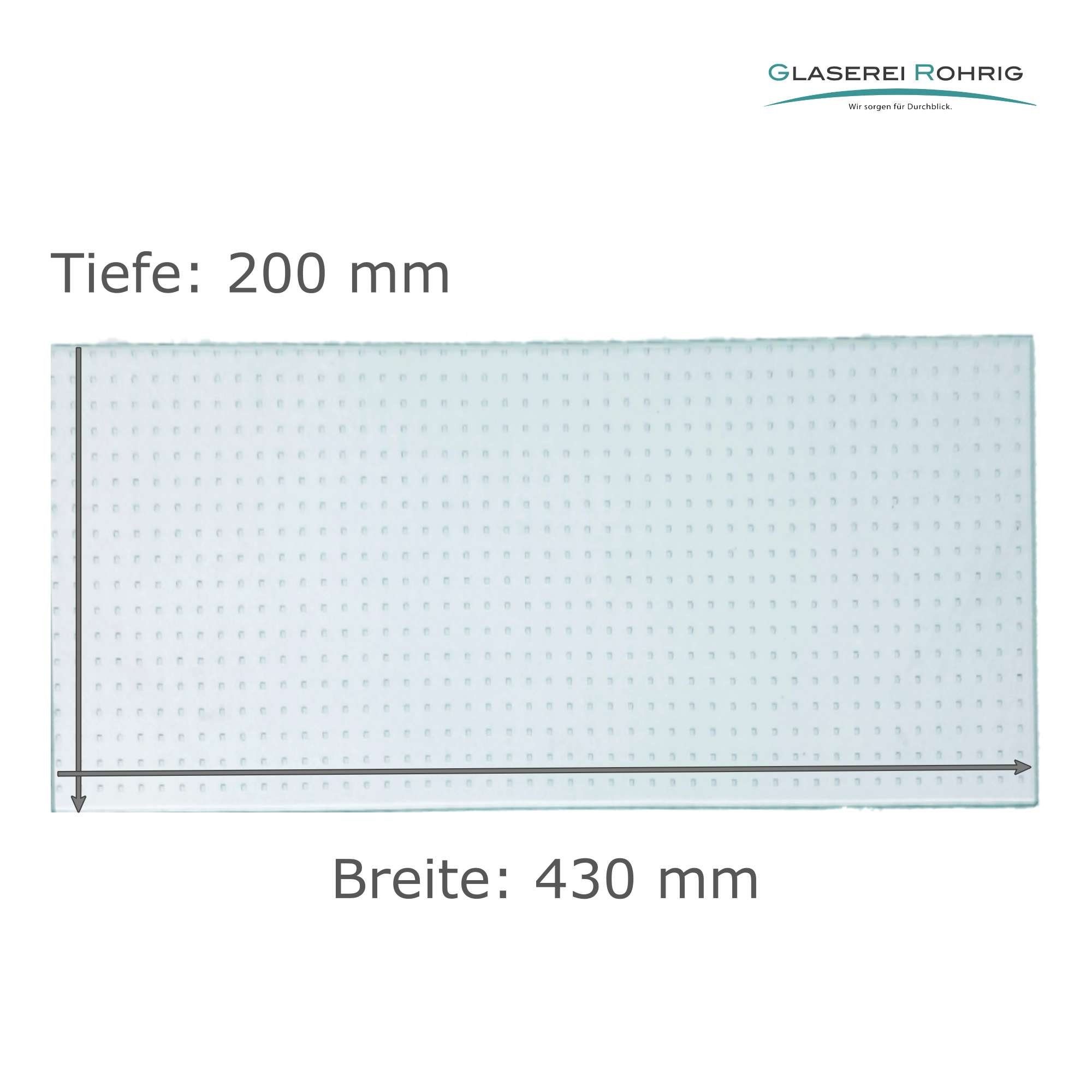 Glaserei Rohrig Einlegeboden Kühlschrank - Master Carré 4 mm (116,62 EUR/qm) - Viele Maße!!
